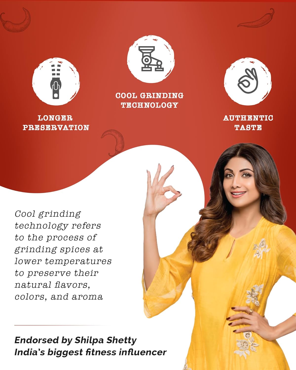 Zoff Red Chilli Powder with Natural Oils - Premium-Quality, Pure & Unadulterated Lal Mirch Powder – Sourced from Hand-Picked Red Chillies - Freshness & Aroma Preserved - Mirchi Powder 200gms