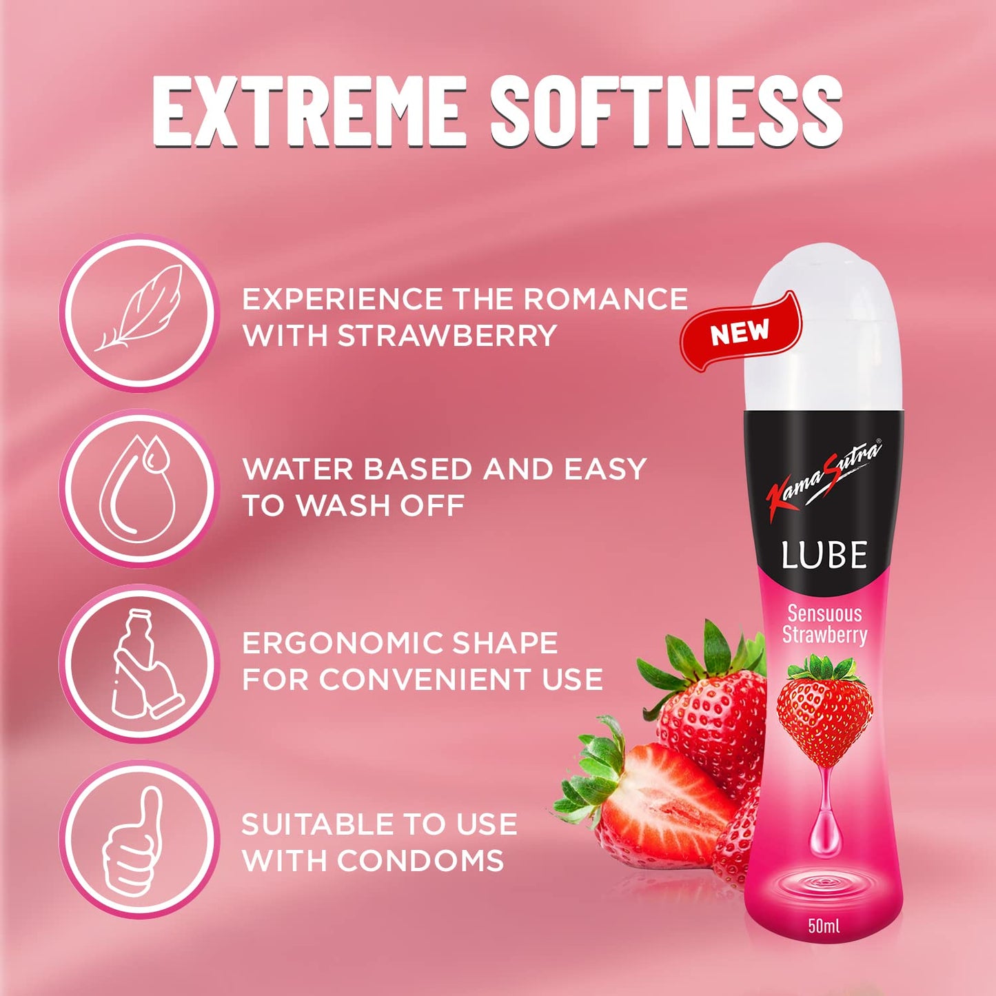 KamaSutra Strawberry Personal Lubricant - 50 ml