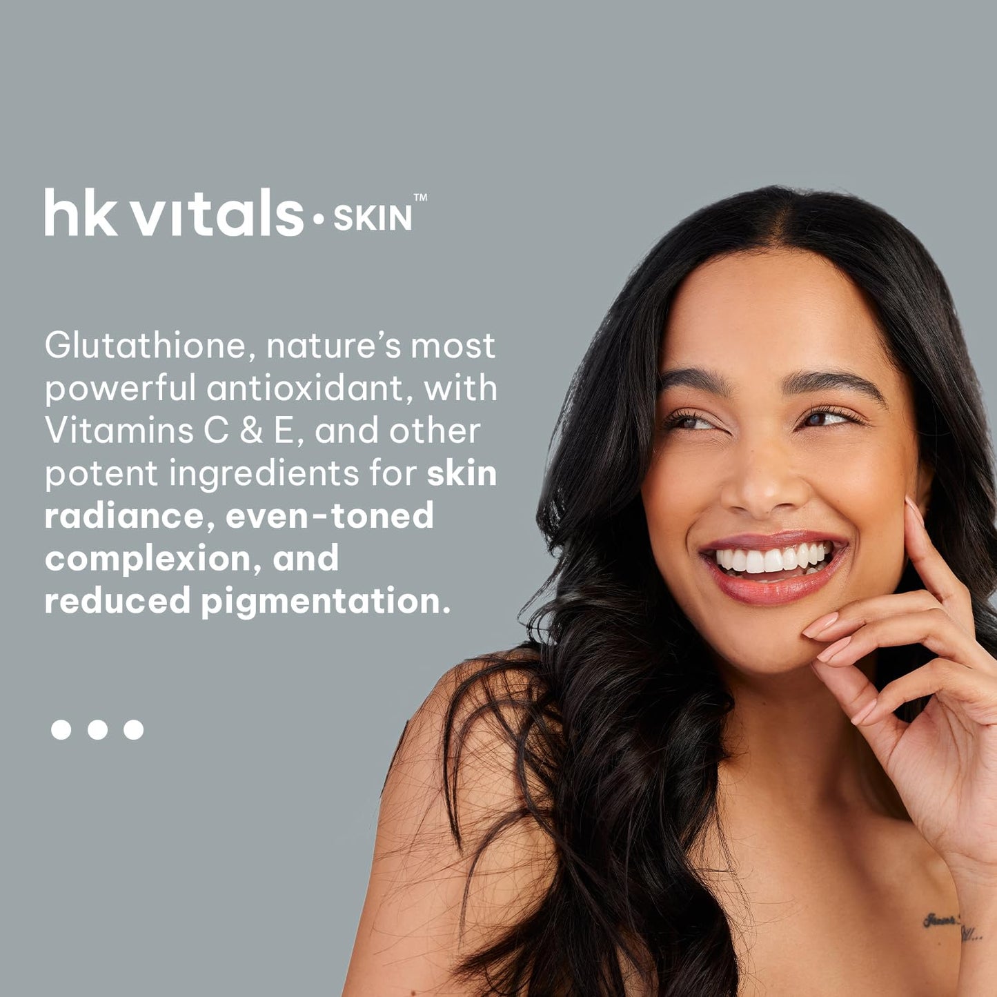 HealthKart HK Vitals Glutathione (30 Veg Capsules) | With Vitamin C & E, Biotin | For Skin Glow and Hydration