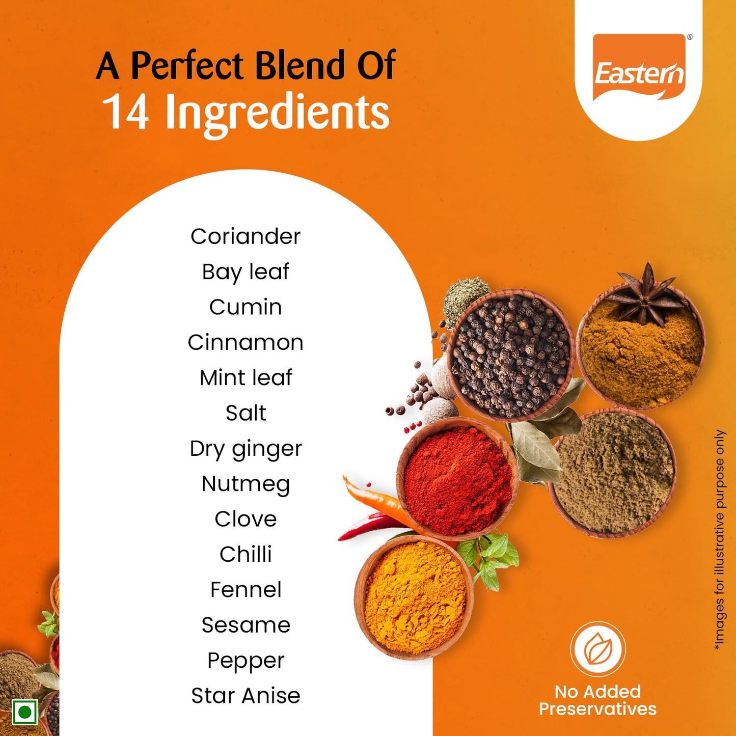 Eastern Super Garam Masala Powder | No Added Preservatives | Prepare Vegetables, Meat, Egg, Biryani, Peas, Ghee Rice, Samosa & Chana Curries at Home | 200g