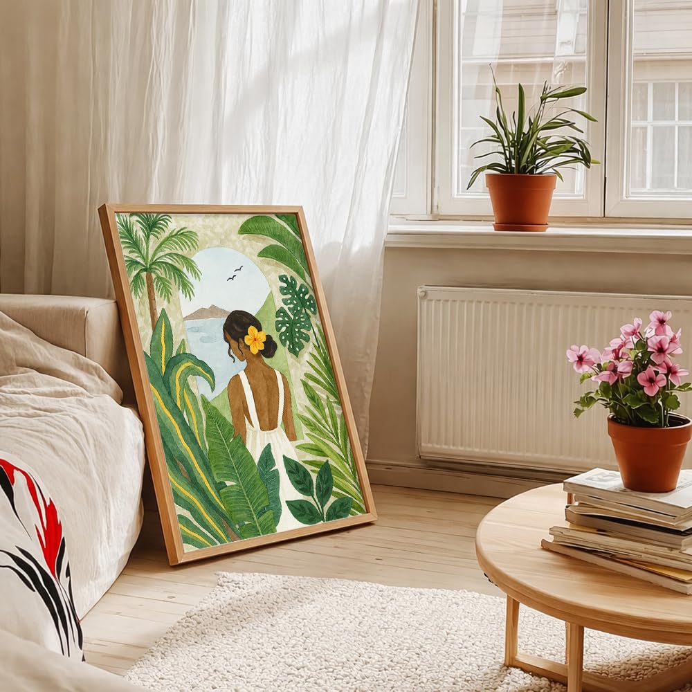 bohemian painting for house, paintings for living room & wall painting for bedroom wall decor - (13x17 Inch boho wall art, Paintings for home decor)