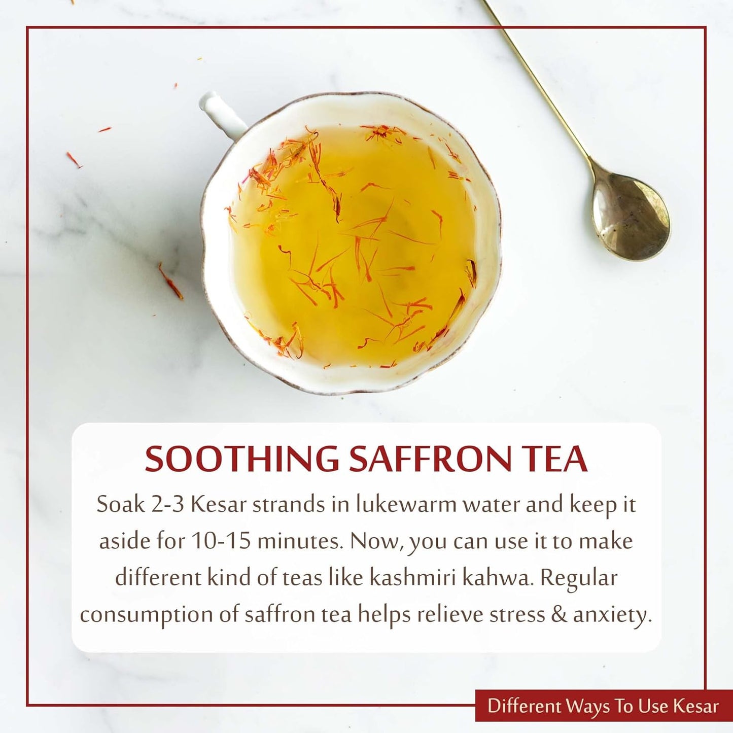 UPAKARMA Kashmiri Kesar Saffron Original 1gram - Premium A+++ Grade in Gift Box, 100% Pure, Handpicked for Flavor & Aroma, Ideal for Cooking & Sweets - Pack of 1