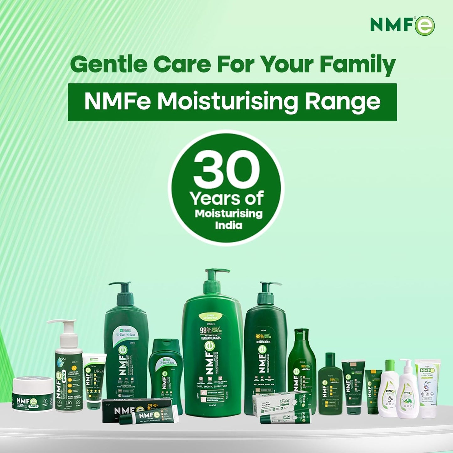 NMFe Skin Lotion 200ml | Daily Moisturising lotion | For all Skin type | Aloe vera & Vitamin E | Dermatologically Tested | Quick Absorbing, Non Greasy and Easily Spreadable