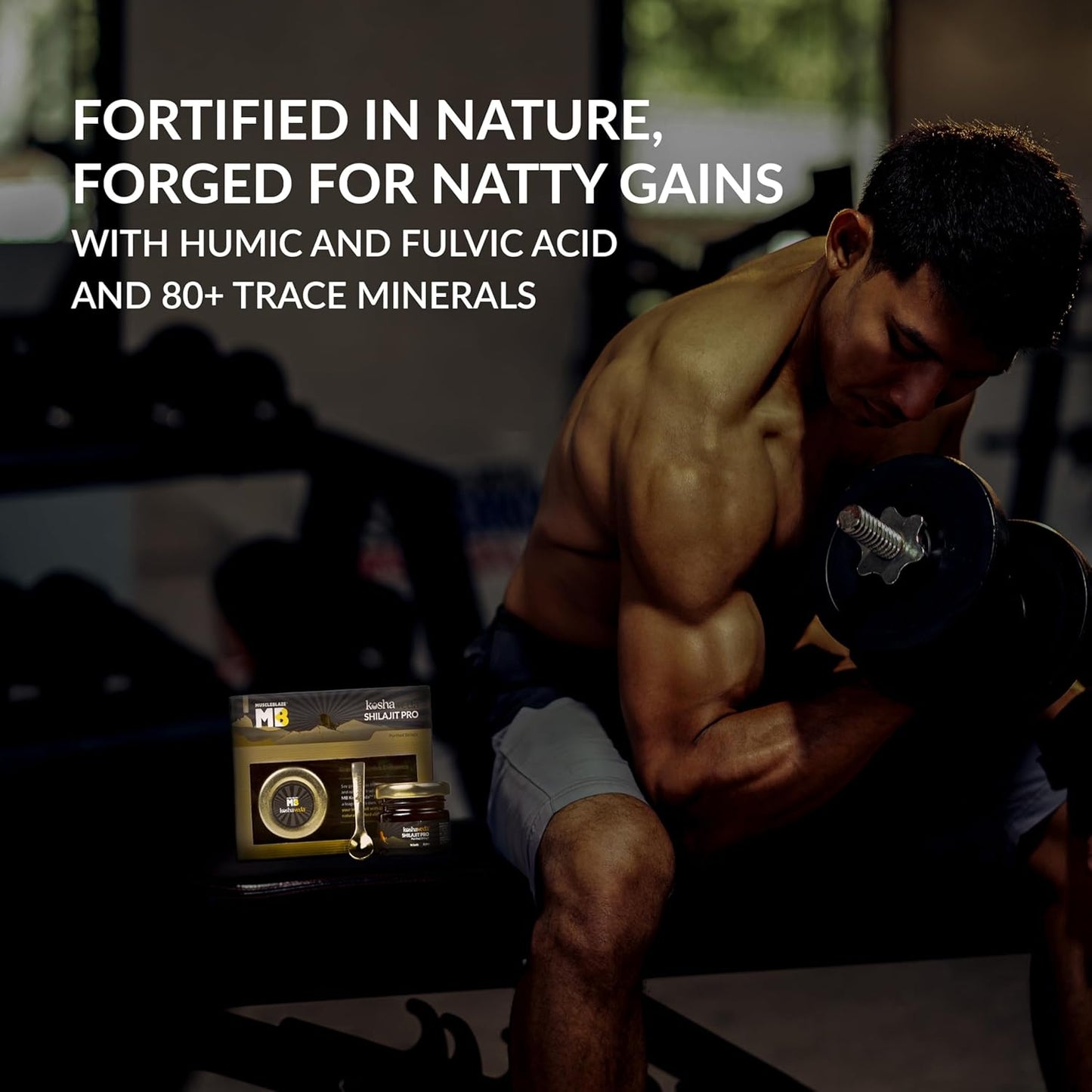 MuscleBlaze Koshaveda Shilajit Pro by (20g Shilajit Resin) | For Strength, Stamina & Endurance