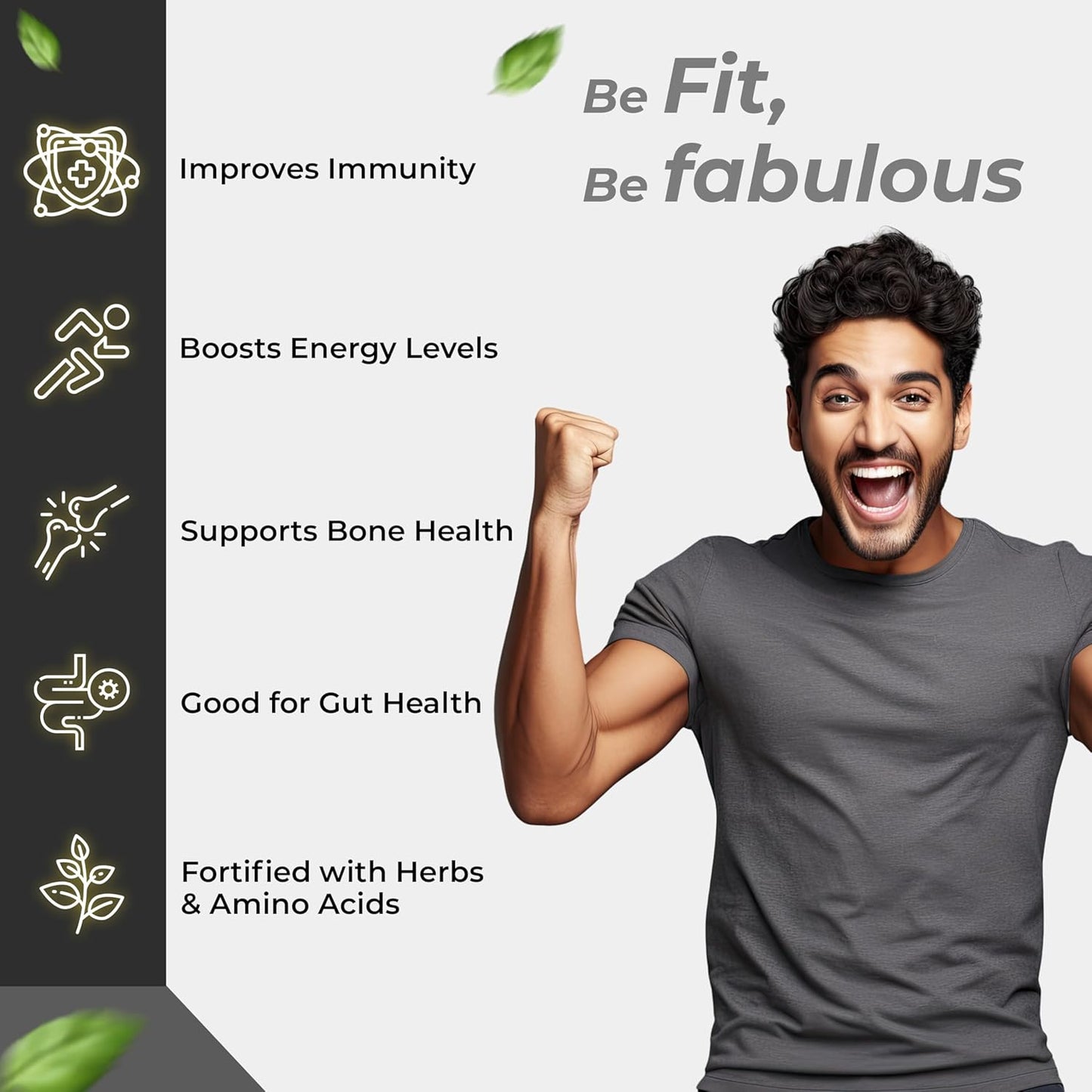 Zephivo Health Veda Organics Multivitamin for Men, 60 Multivitamin Tablets, with Zinc, Vitamin C, Vitamin D3, Multiminerals and Ginseng Extract, Enhances Energy, Stamina & Immunity