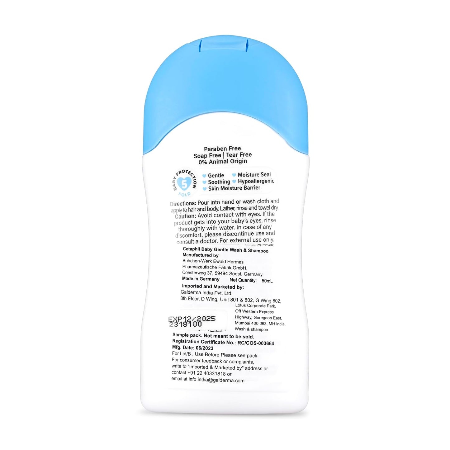 Cetaphil Baby Gentle Wash & Shampoo - (50ml)