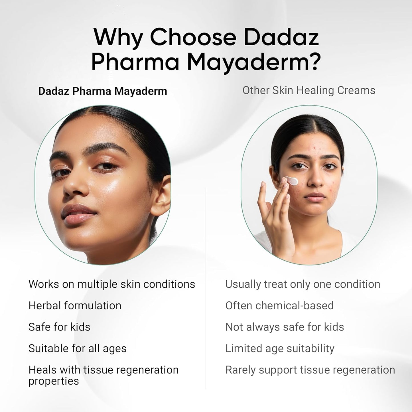 Multipurpose Herbal Cream 25g (Pack of 2), Gentle & Chemical Free Triple Action Healing Cream, Ideal for First-Aid, Minor Cuts, Wounds & Burns