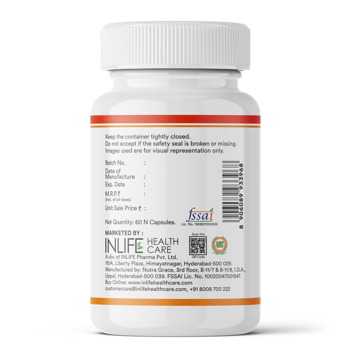 INLIFE Lutein (10mg) and Zeaxanthin (2mg) Supplements with Vitamin A, Lycopene, Algal DHA & Pumpkin Seed Oil | Supports Eye Health & Sleep, Cognitive Function - 60 Veg Capsules