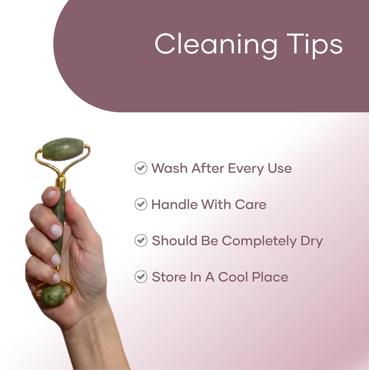 mars by GHC Saturn Facial Massager Jade Roller & Gua Sha Tool Natural Himalayan Stone | Good Health Company (Pack Of 1)