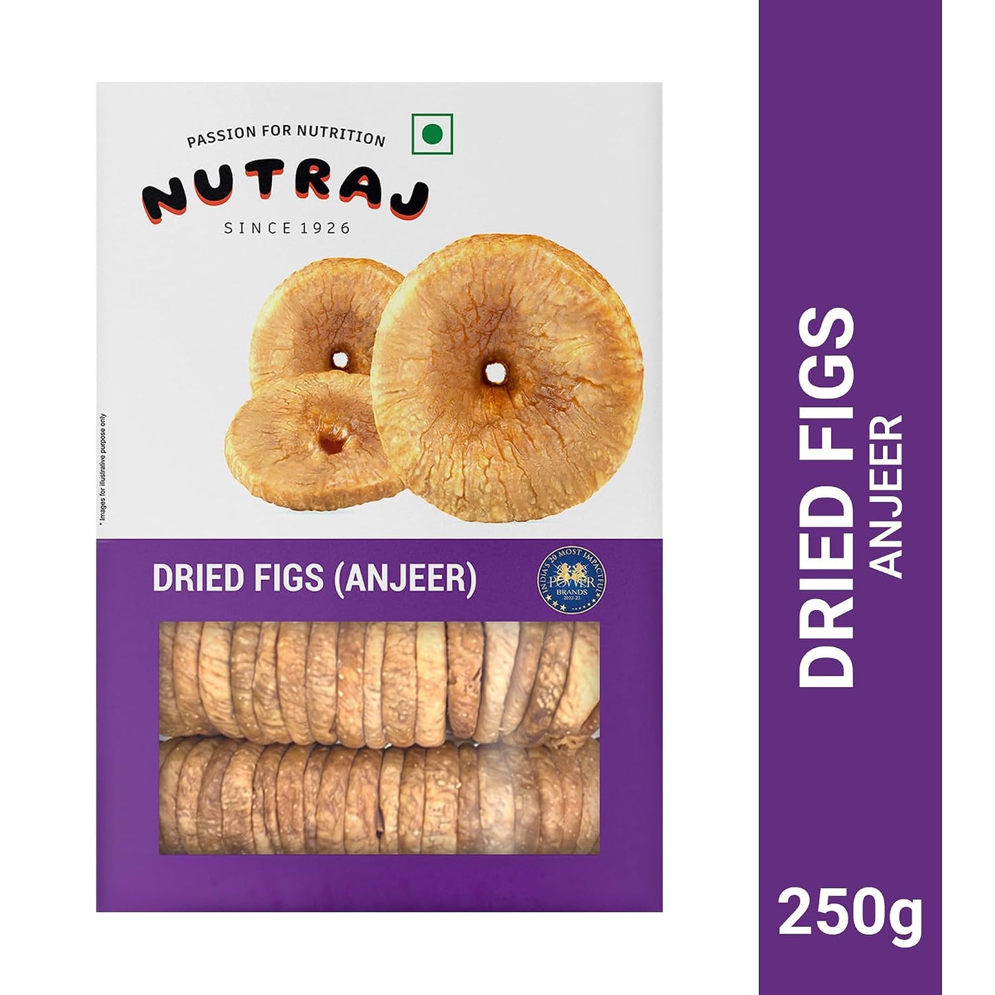 Nutraj Afghani Anjeer Dried 250g Pack | Figs | Dry Fruits | Nuts | Grocery Items
