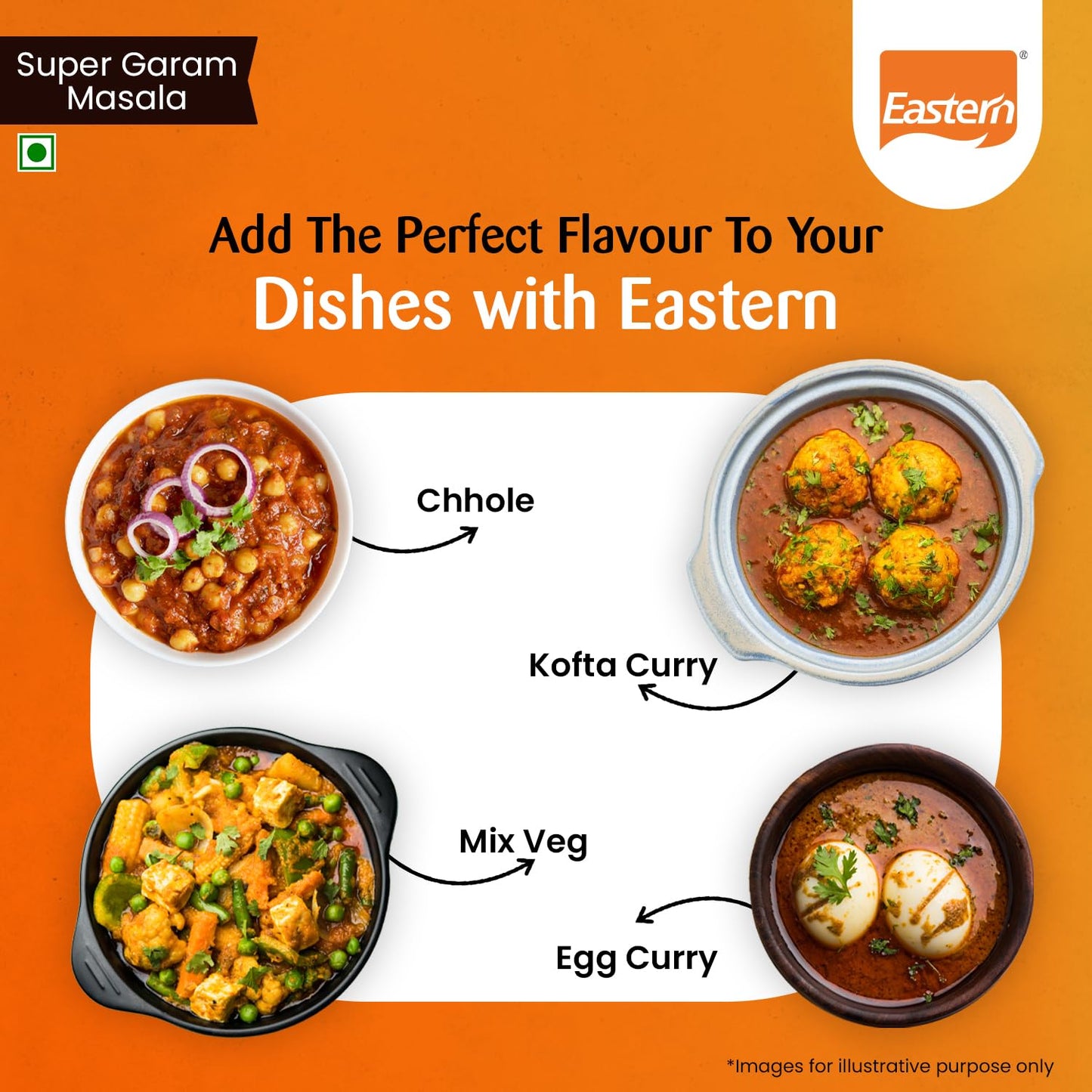 Eastern Super Garam Masala Powder | No Added Preservatives | Prepare Vegetables, Meat, Egg, Biryani, Peas, Ghee Rice, Samosa & Chana Curries at Home | 200g