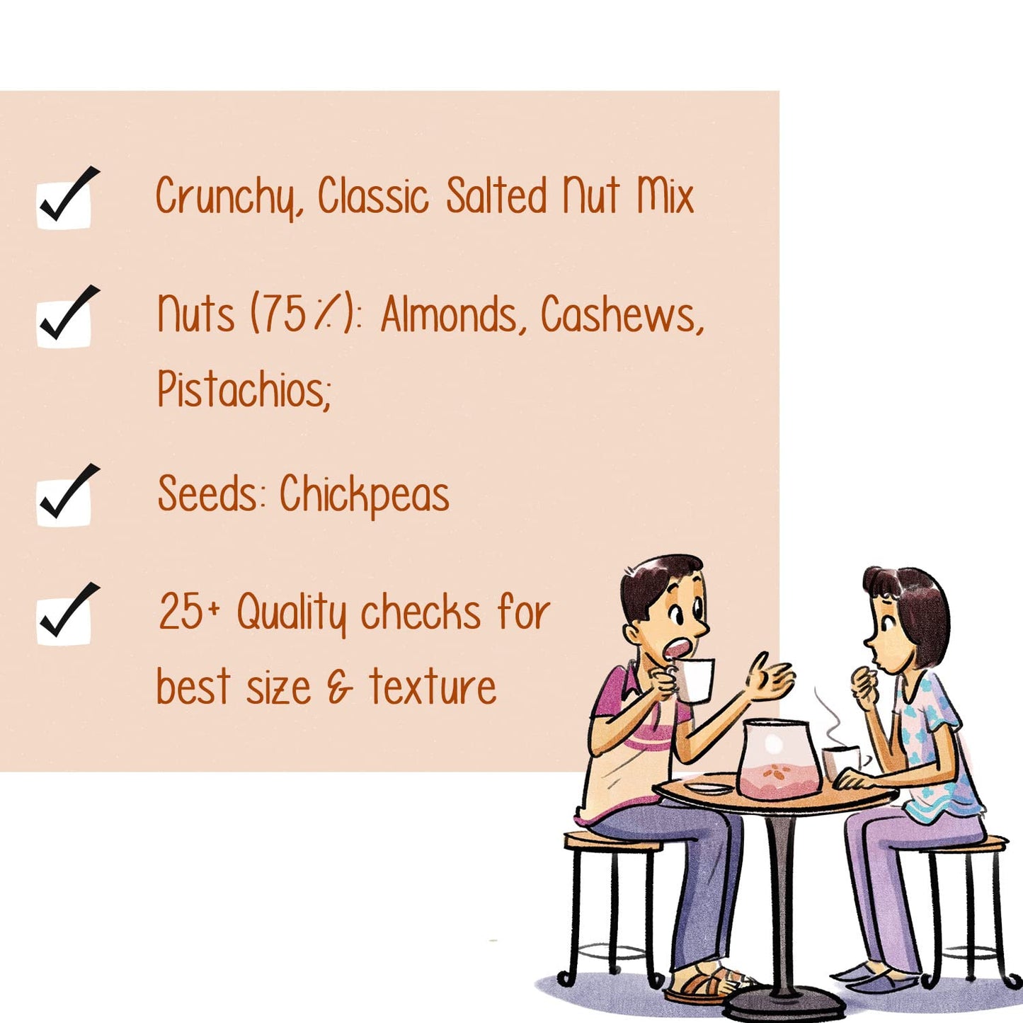 Paper Boat Protein Crunch, Premium Dry Fruit Mix, Healthy Trail Mix with Dry Fruits | Mix Dry Fruit | Almonds I Cashews I Pistachio I Chickpeas | Reusable Jar (1Kg)