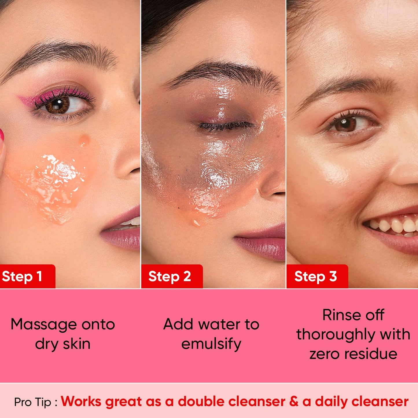 Zephivo Dot & Key Strawberry Dew Cleansing Balm | For Clean, Smooth & Dewy Skin | Makeup Remover Balm |Non Greasy Makeup Cleanser Face Scrub | Cleanses Dirt, Makeup & Sunscreen | For All Skin Types | 70ml