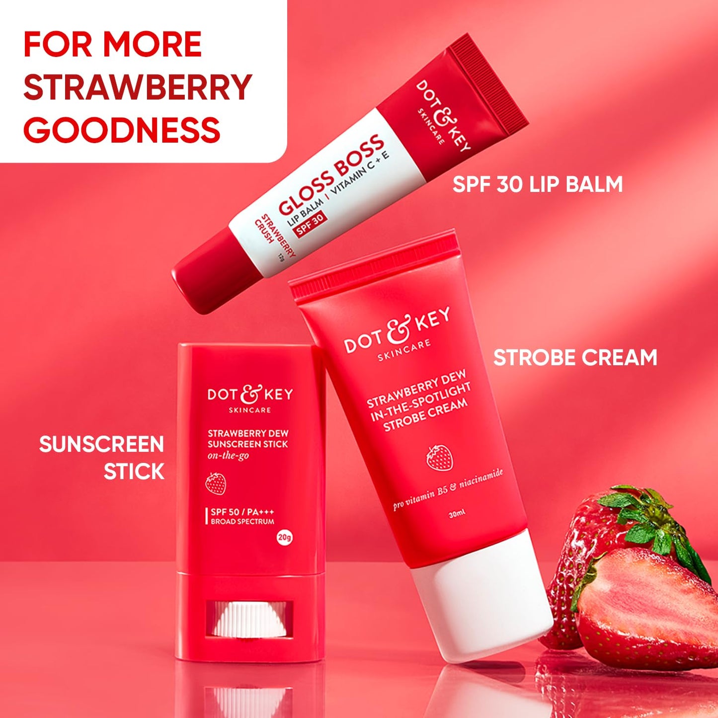 Zephivo Dot & Key Strawberry Dew Cleansing Balm | For Clean, Smooth & Dewy Skin | Makeup Remover Balm |Non Greasy Makeup Cleanser Face Scrub | Cleanses Dirt, Makeup & Sunscreen | For All Skin Types | 70ml