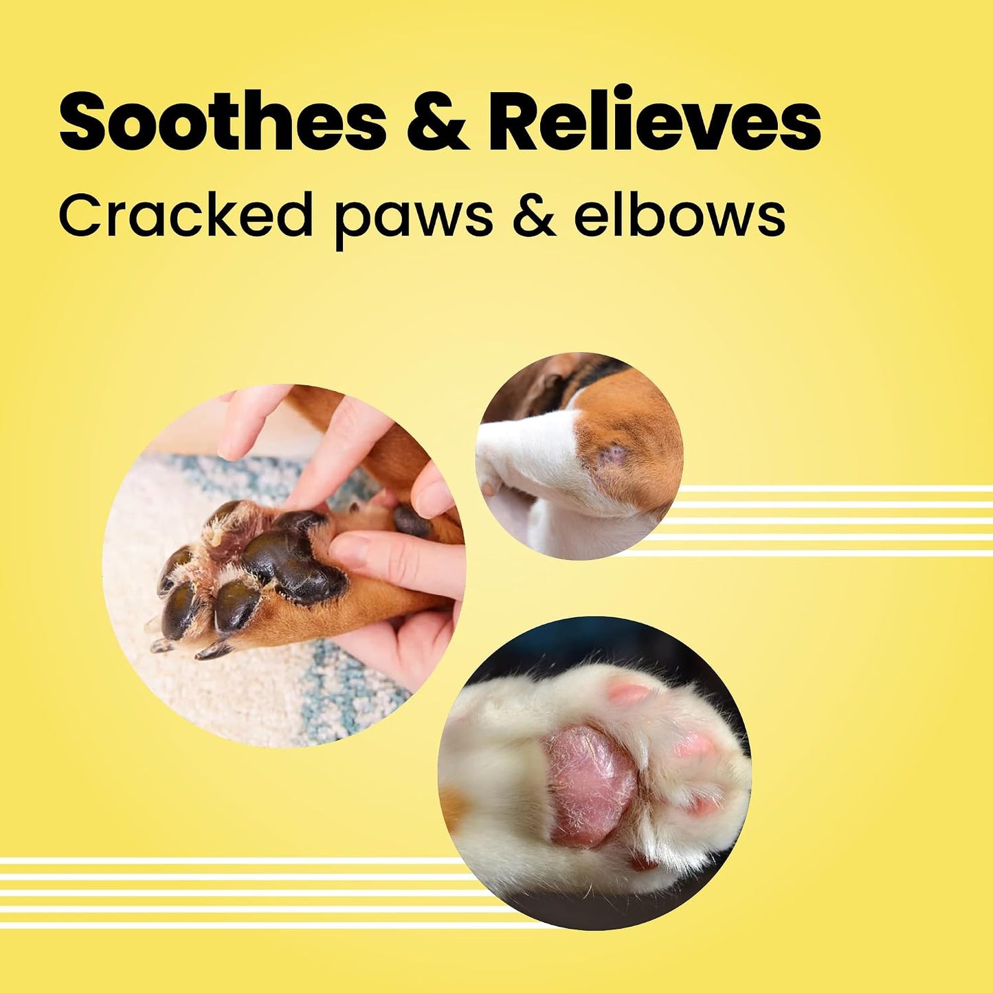 Bark Out Loud by Vivaldis -Natural Beeswax Paw Butter - Moisturizer Infused with Natural Oils for Dogs & Cats - Soothes & Reliefs Dry Cracked, Paws & Elbows – 30gms