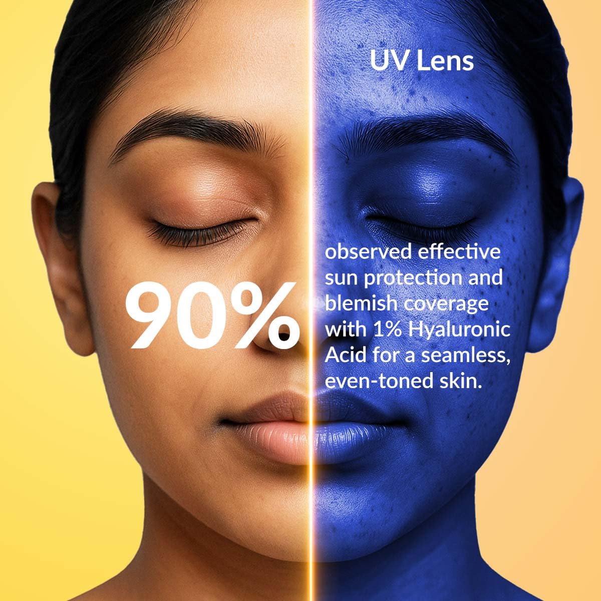 Fixderma Shadow Tinted Sunscreen Deep SPF 50 PA+++ | 1% Hyaluronic Acid & Vitamin E | Brightens & Nourishes the Skin | UVA & UVB Protection | Lightweight | No White Cast | For All Skin Types - 30gm