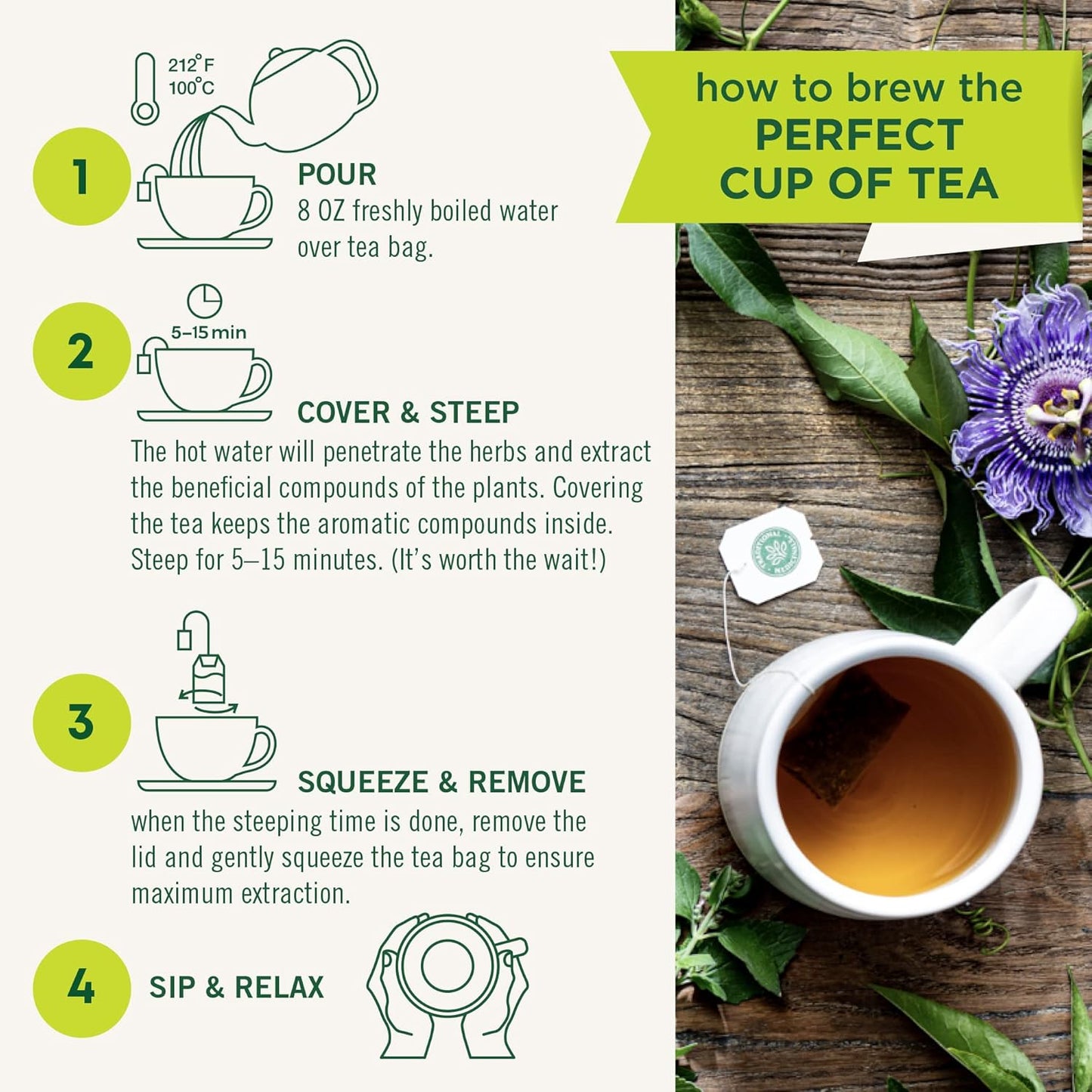 Traditional Medicinals Organic, Nettle Tea - Supports Joint Health & Overall Wellness with Stinging Nettle - Kosher, Non-GMO, Caffeine-Free, Compostable - 16 Tea Bags