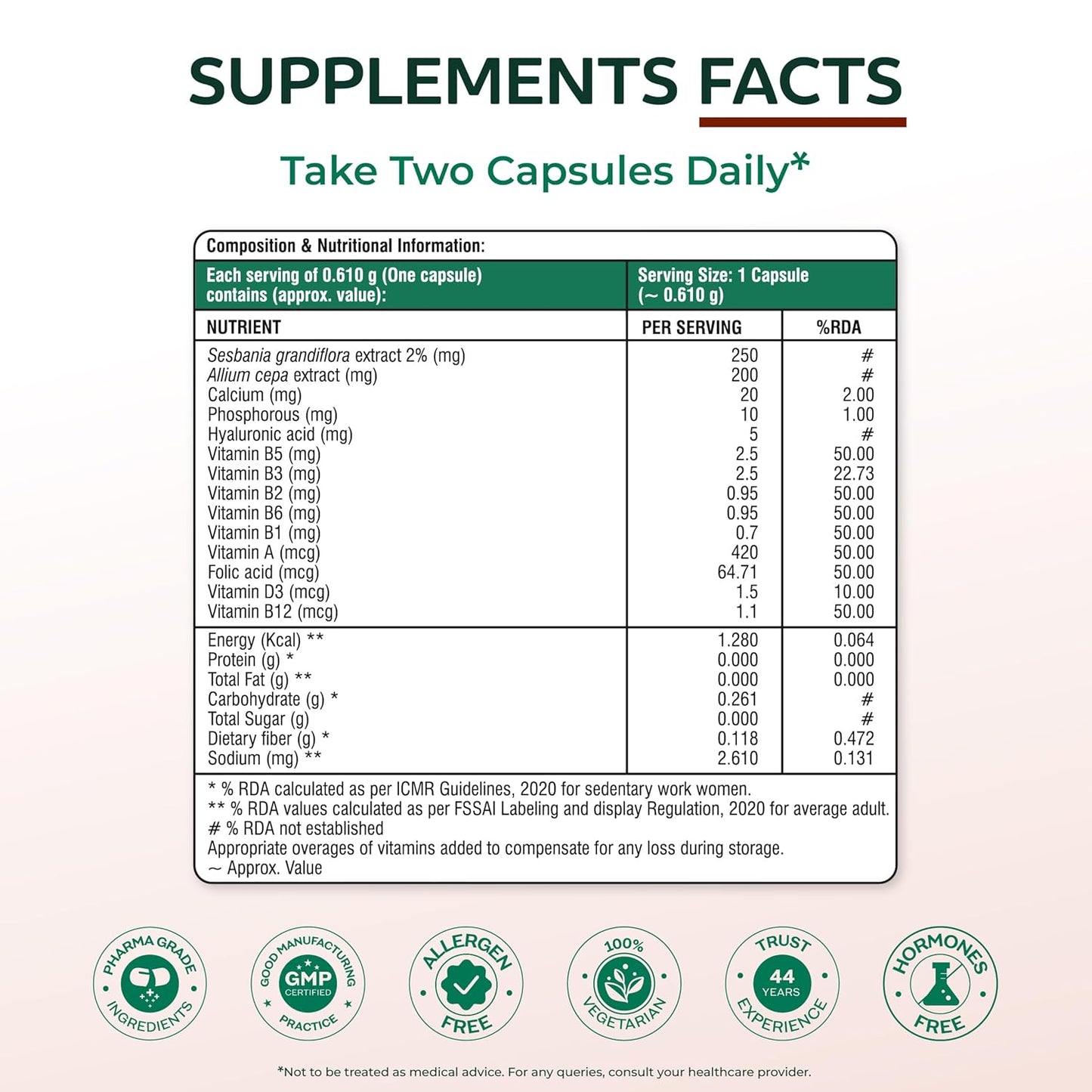 Arth Hair, Nails & Skin Support | Biotin Capsules for Hair Growth with Keratin Builder & Essential Vitamins| Hair Regrowth Supplement |Biotin Supplement | Emcure Pharmaceuticals Ltd. | 60 Veg Capsules