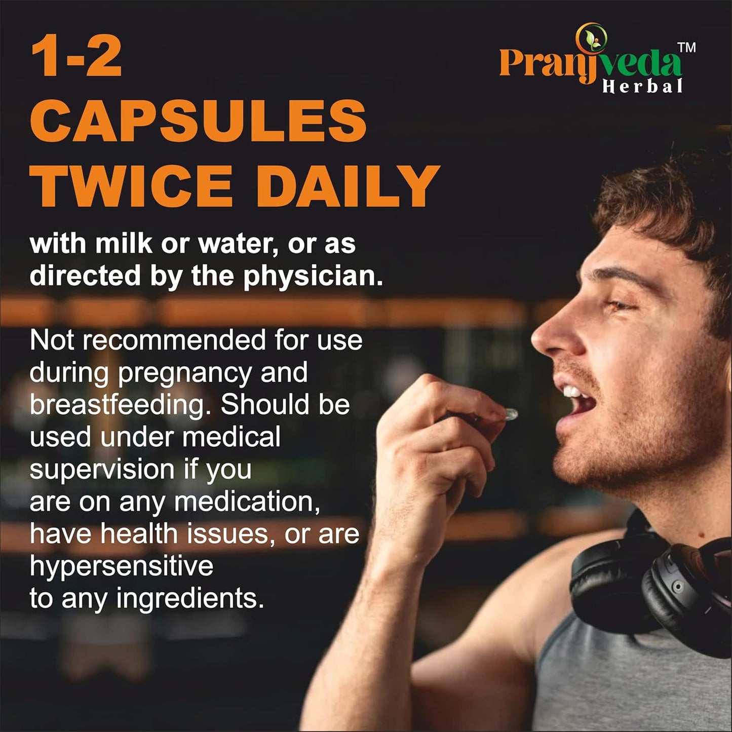 PRANJVEDA HERBAL Shilajit 60 Capsules Fulvic Acid Supplement, Natural Energy, Endurance Booster, Mineral-Rich Herbal Formula, Pack of 1