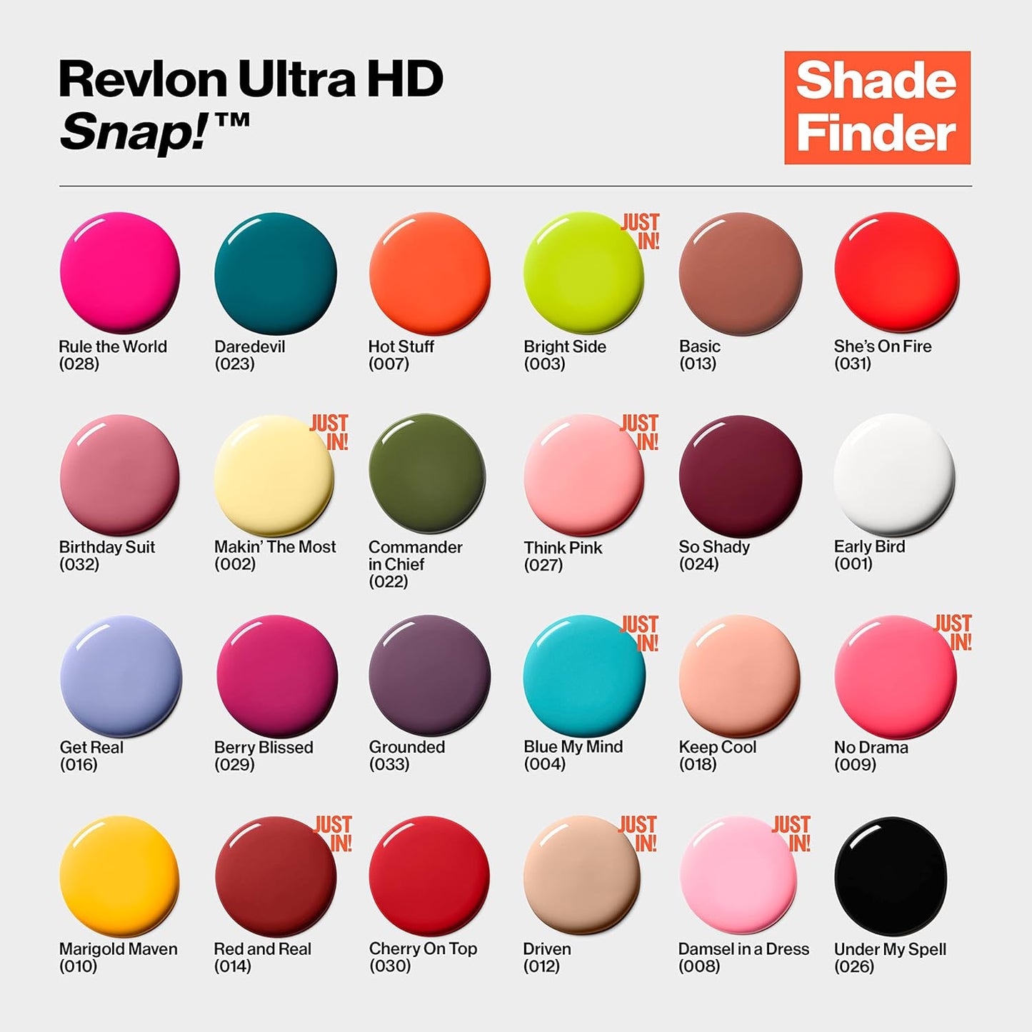 REVLON Ultra HD Snap Nail Color, Natural Rich Glossy Polish, 100% Vegan Formula, No Base or Top Coat Needed, 032 Birthday Suit, 0.27 fl oz