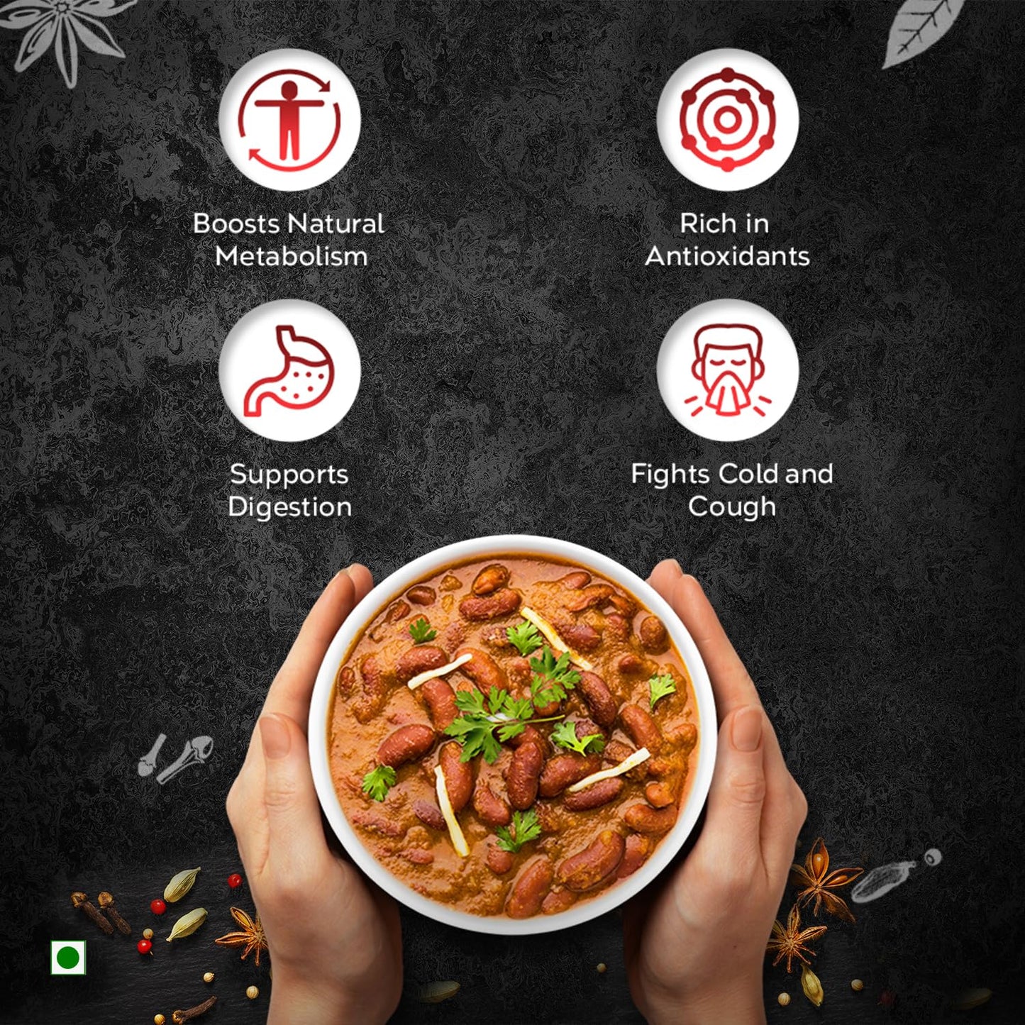 Pushp Brand Garam Masala Jar (500gm)