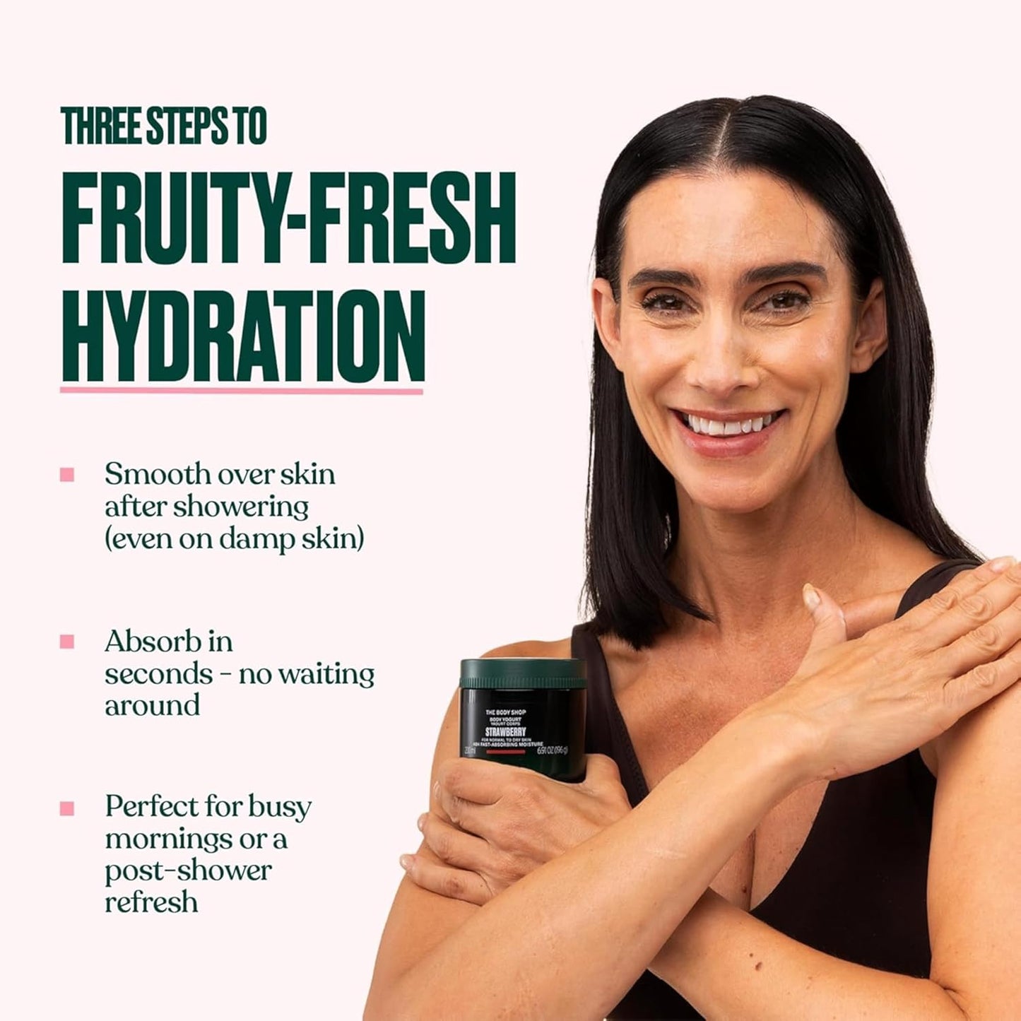 The Body Shop Strawberry Vegan Body Yogurt for Normal to Dry Skin 200ml