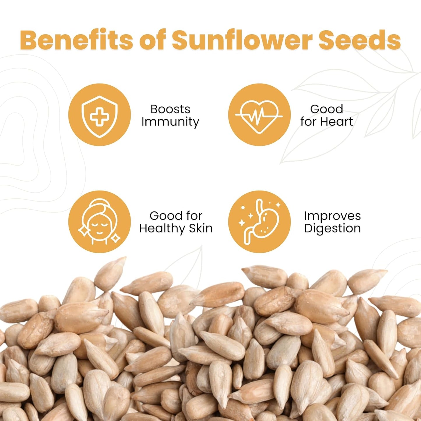 Nutrihar Raw Sunflower Seeds 100g | Double-Cleaned | Protein & Vitamin-E Rich, Sunflower Seeds for Eating | Surajmukhi ke Beej