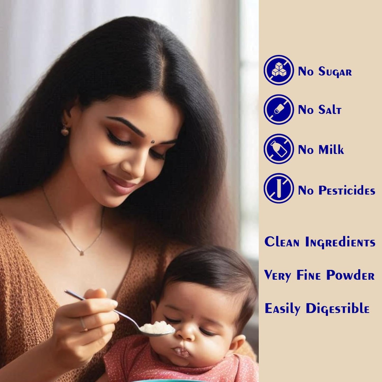 TummyFriendly Foods Certified Organic Sprouted Ragi Flour For Little Ones. Made of Organic Sprouted Ragi Powder , Baby Cereal for 6-12 months. Shelf Life 6 Month | 200g