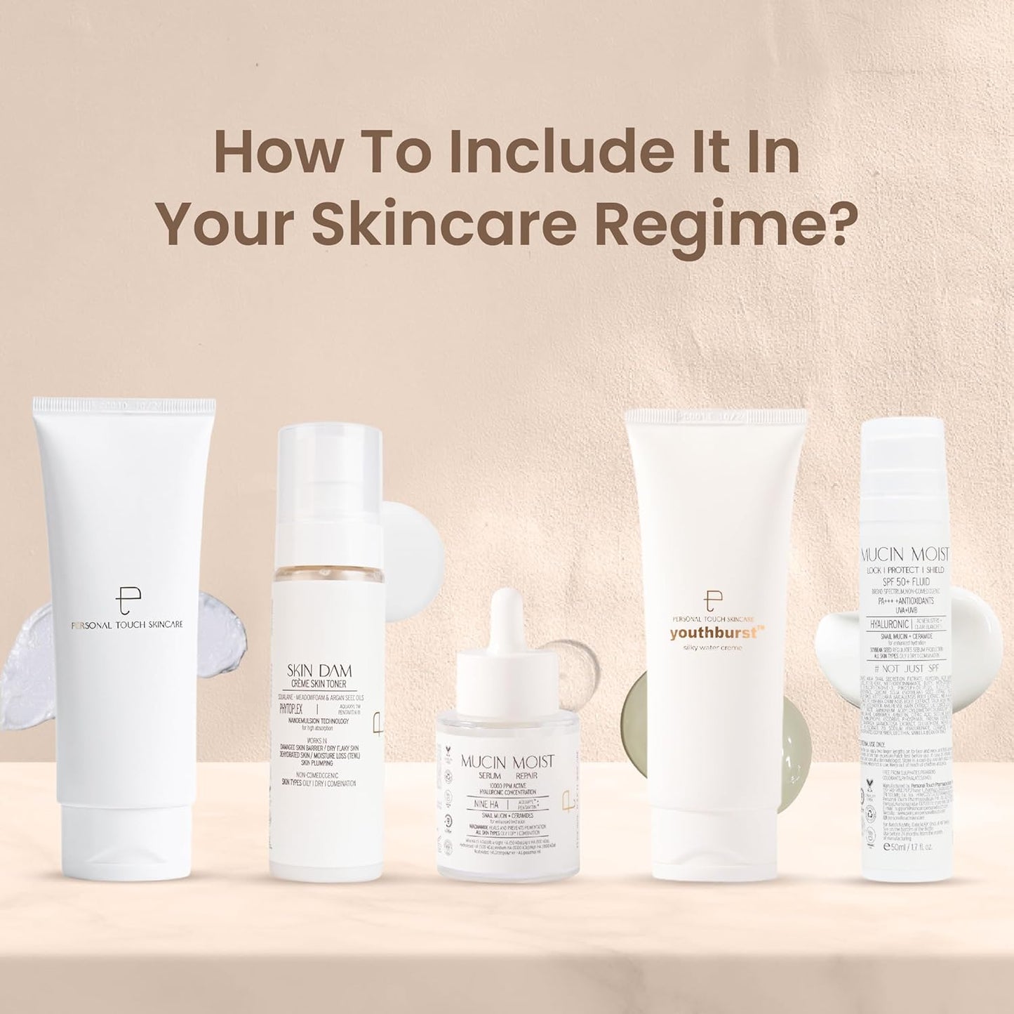 Personal Touch Skindam Crème Milky Skin Toner & Mist 2 In 1 | Squalene, Meadowfoam, Argan Seed Oil, Buildable, Weightless, Makeup Friendly | Oily Dry Sensitive Combination | 72 Hours Hydration | 100 ML