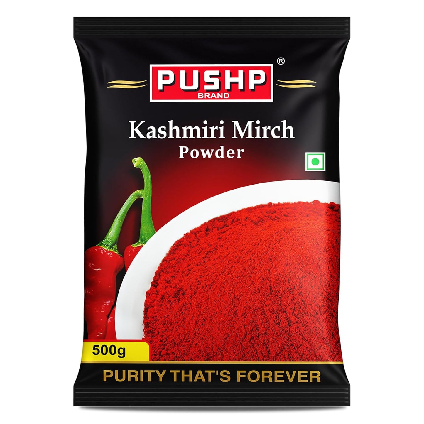 Pushp Brand Kashmiri Red Chilli Powder , 500gm