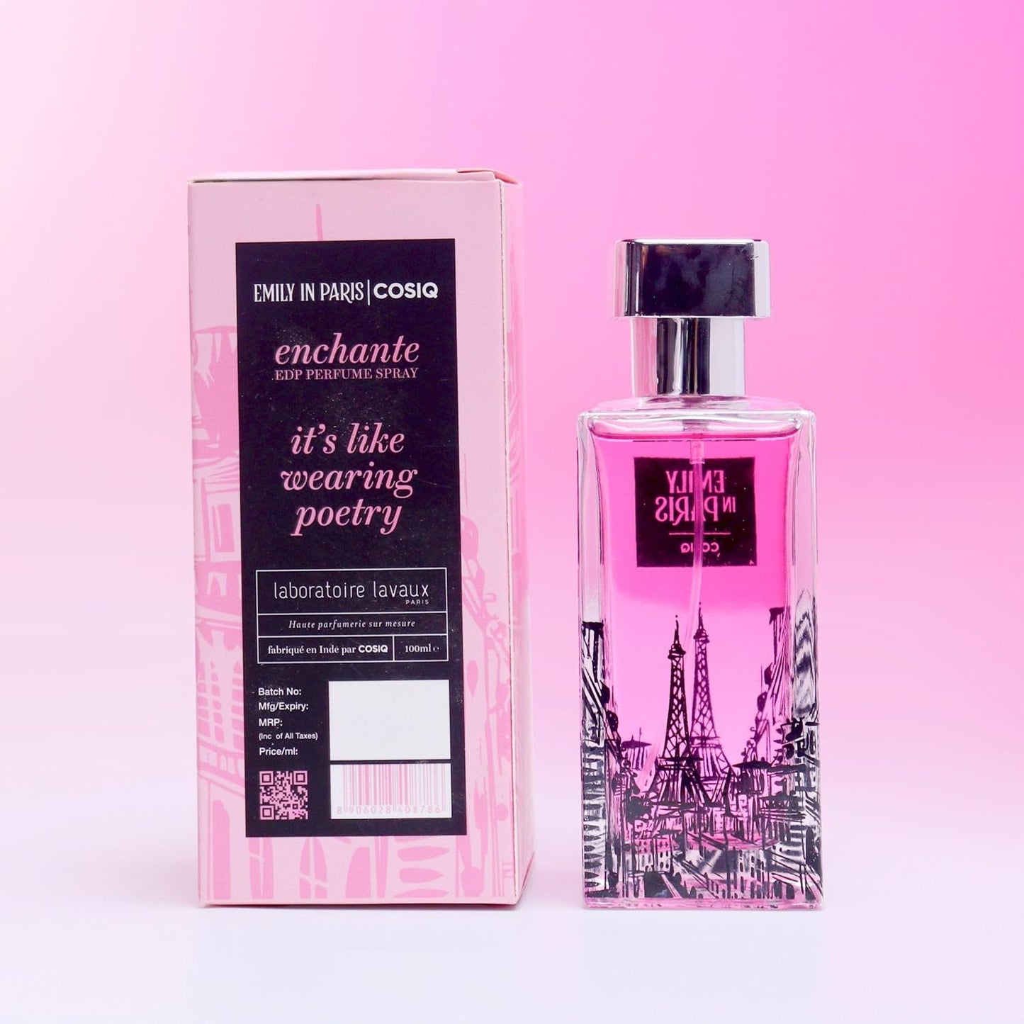 Cos-IQ Emily In Paris Enchante Eau de Parfum (EDP) Perfume | Long-Lasting Fragrance | Floral Woody Musk | for Women, 100ml
