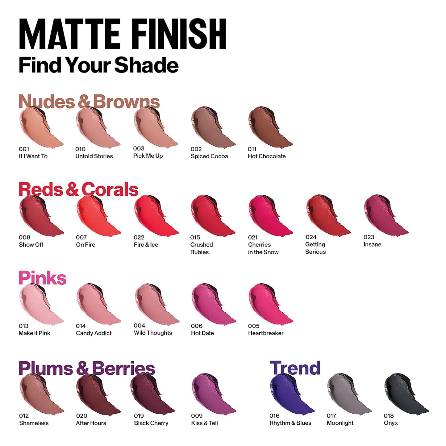 Revlon Super Lustrous The Luscious Mattes Lipstick, High Impact with Moisturizing Velvety Formula, Show Off, 0.74 oz