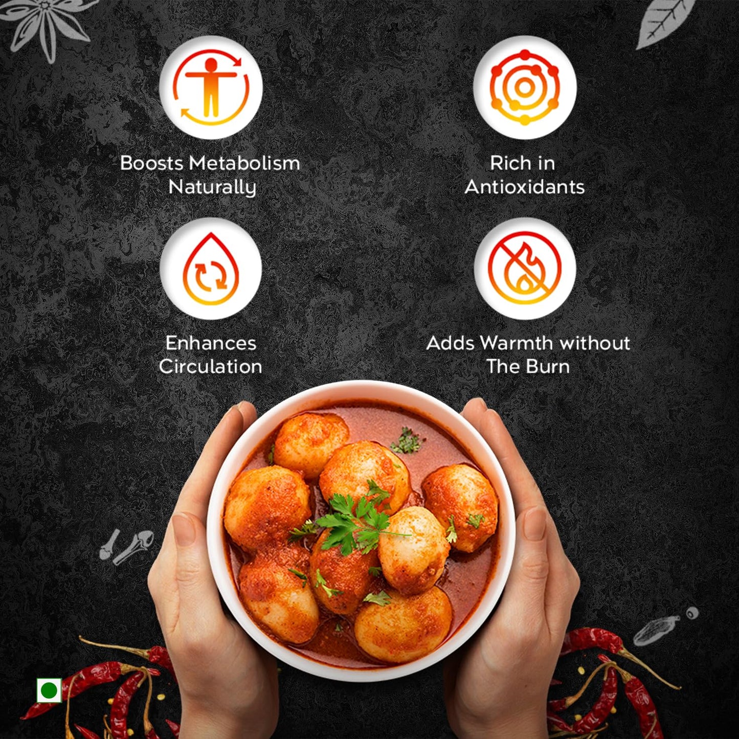 Pushp Brand Kashmiri Red Chilli Powder , 500gm
