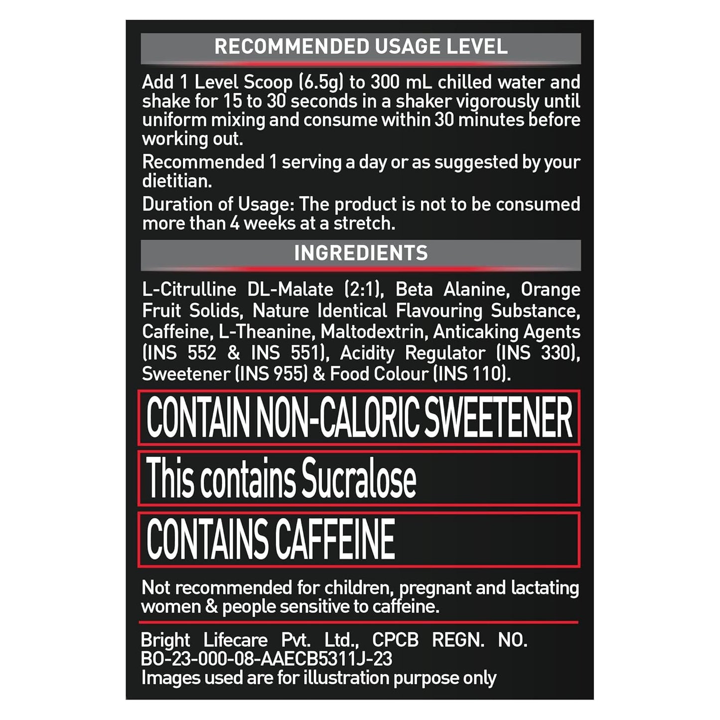 MuscleBlaze Pre Workout 200 Xtreme (Tangy Orange, 15 Servings, 100g) | 200mg Caffeine, 200mg Theanine, 2000mg Beta Alanine, 3000mg Citrulline