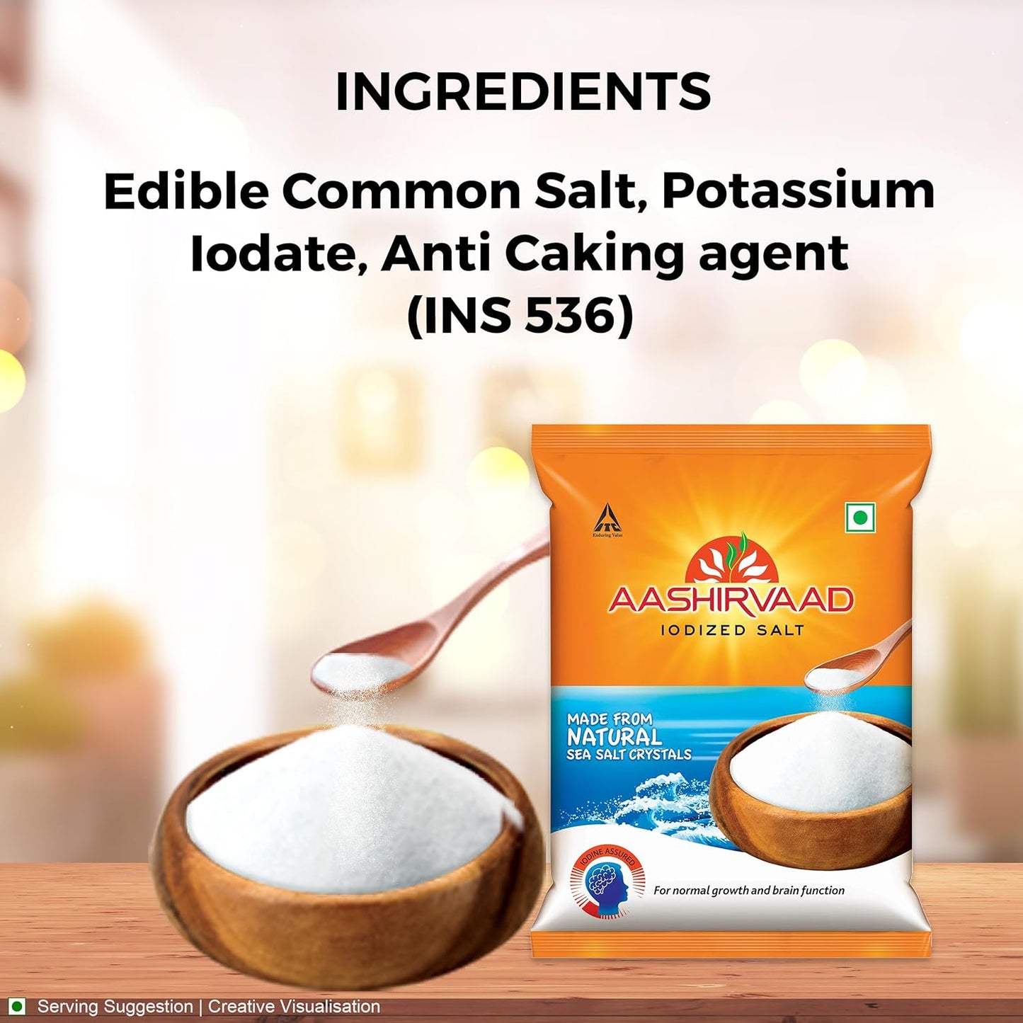 Aashirvaad Salt,with 4-Step advantage, 1kg