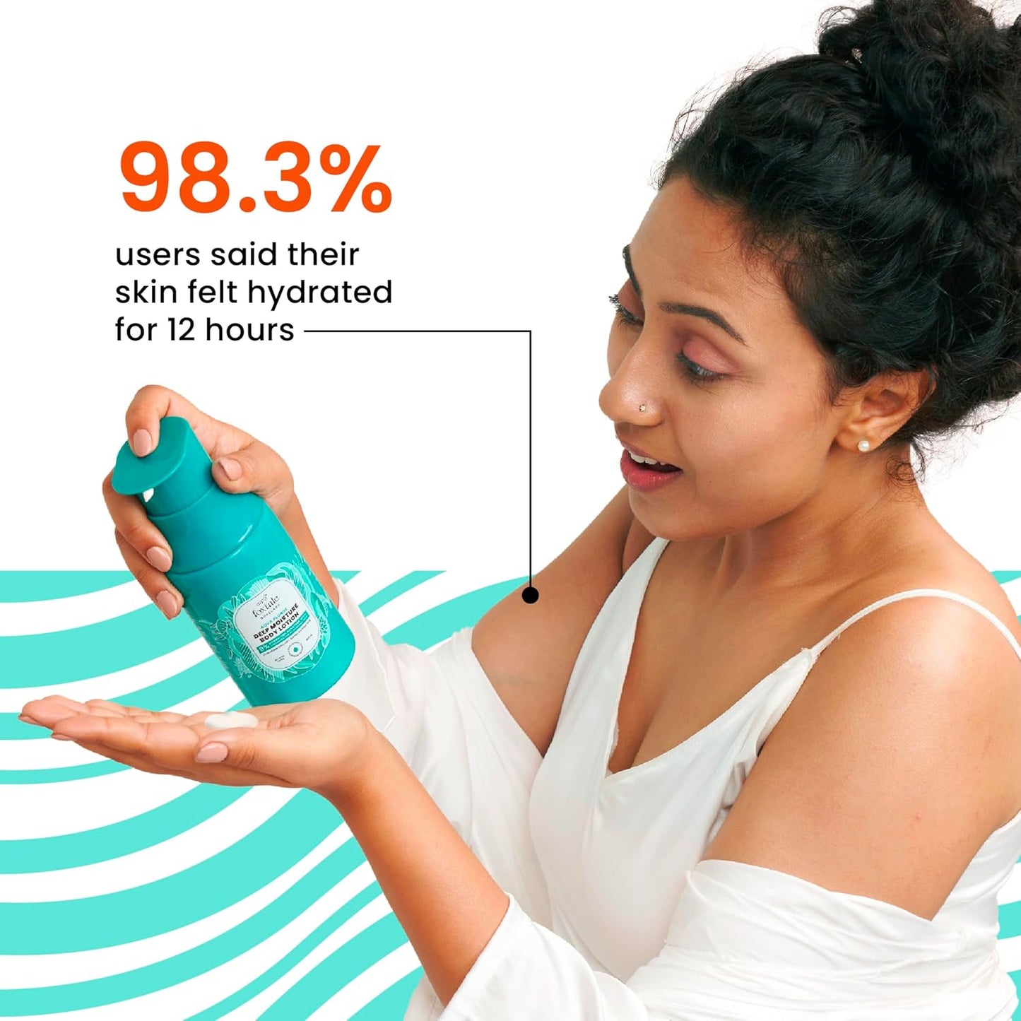 Foxtale Hydrating Body Lotion with Hyaluronic Acid & Ceramides | 72-hour Hydration | Lightweight & Non-Sticky | Long Lasting Musk Fragrance | Body Lotion for Men & Women | All Skin Type | 200 ml