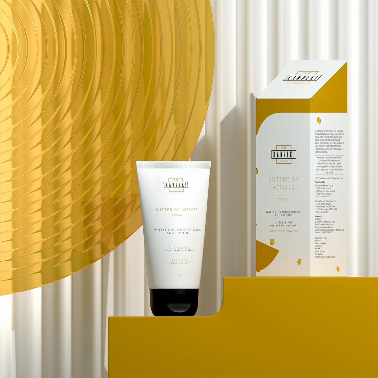 Kanpeki Labs Butter Of Actives Face Cream | Deep Nourishment with Mango, Kokum Butter & Olive Oil | Hydrating, Repairing & Moisturizing Cream for Dry & Normal Skin, 60g