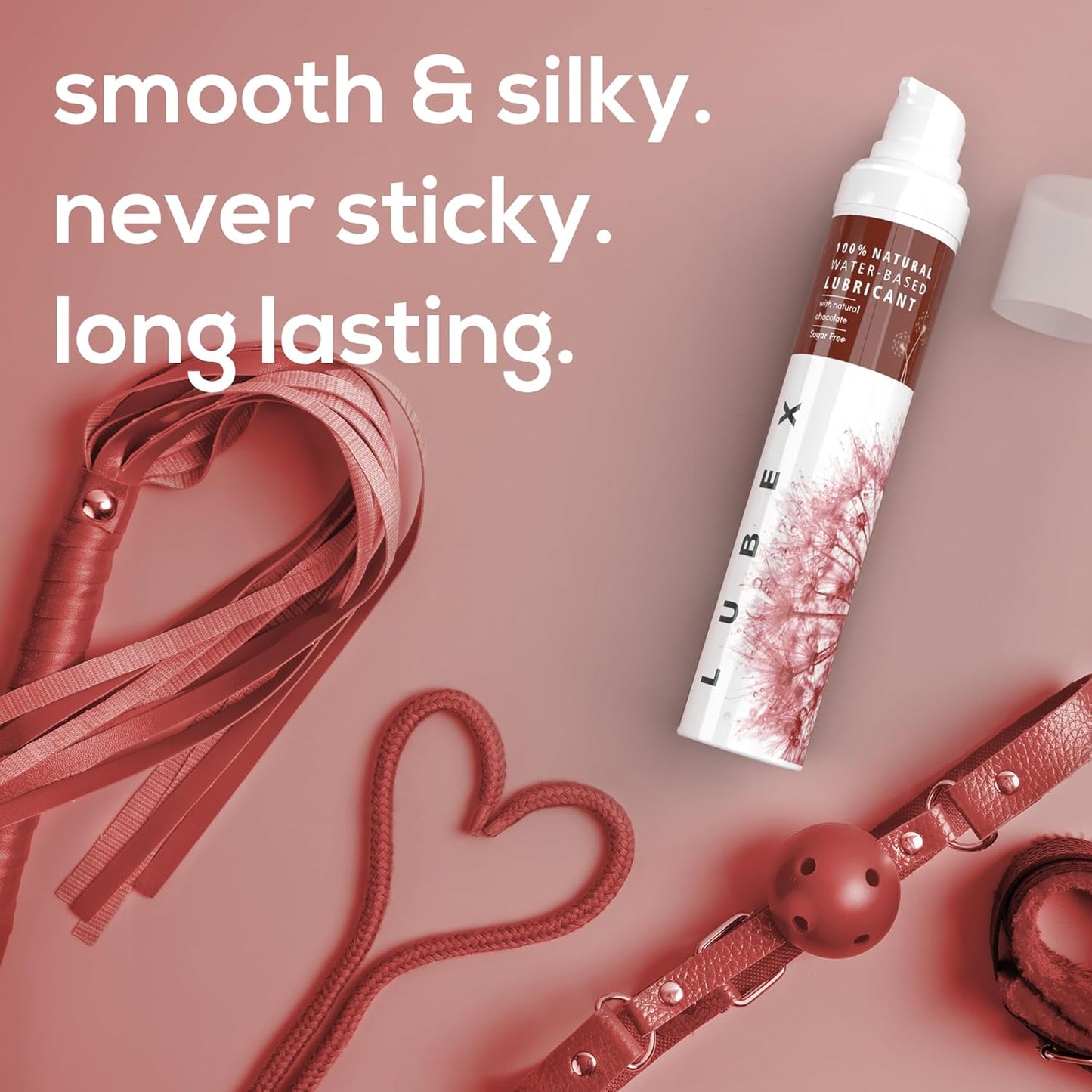 Lubex 100% Natural Long-Lasting Lubricant (Water-Based) with Organic Aloe Vera Lube for Her, Him & Couples - Natural Chocolate Flavour 50gm