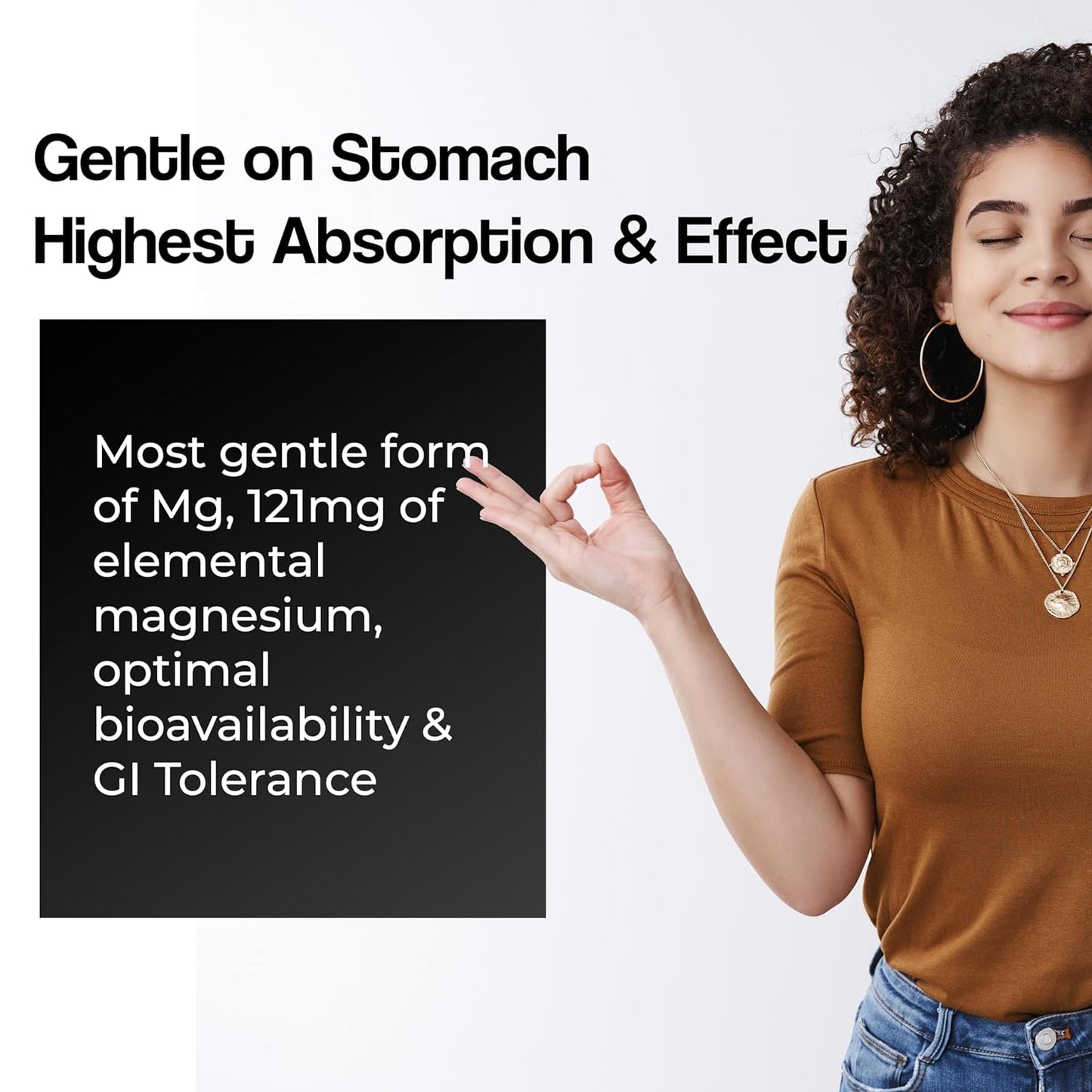 Zephivo HEALTH VEDA ORGANICS PRIVATE LIMITED High Absorption Magnesium Glycinate, 550mg | 60 Veg Capsules | Supports Nerve & Muscle Health | Improves Sleep Quality | For Both Men & Women