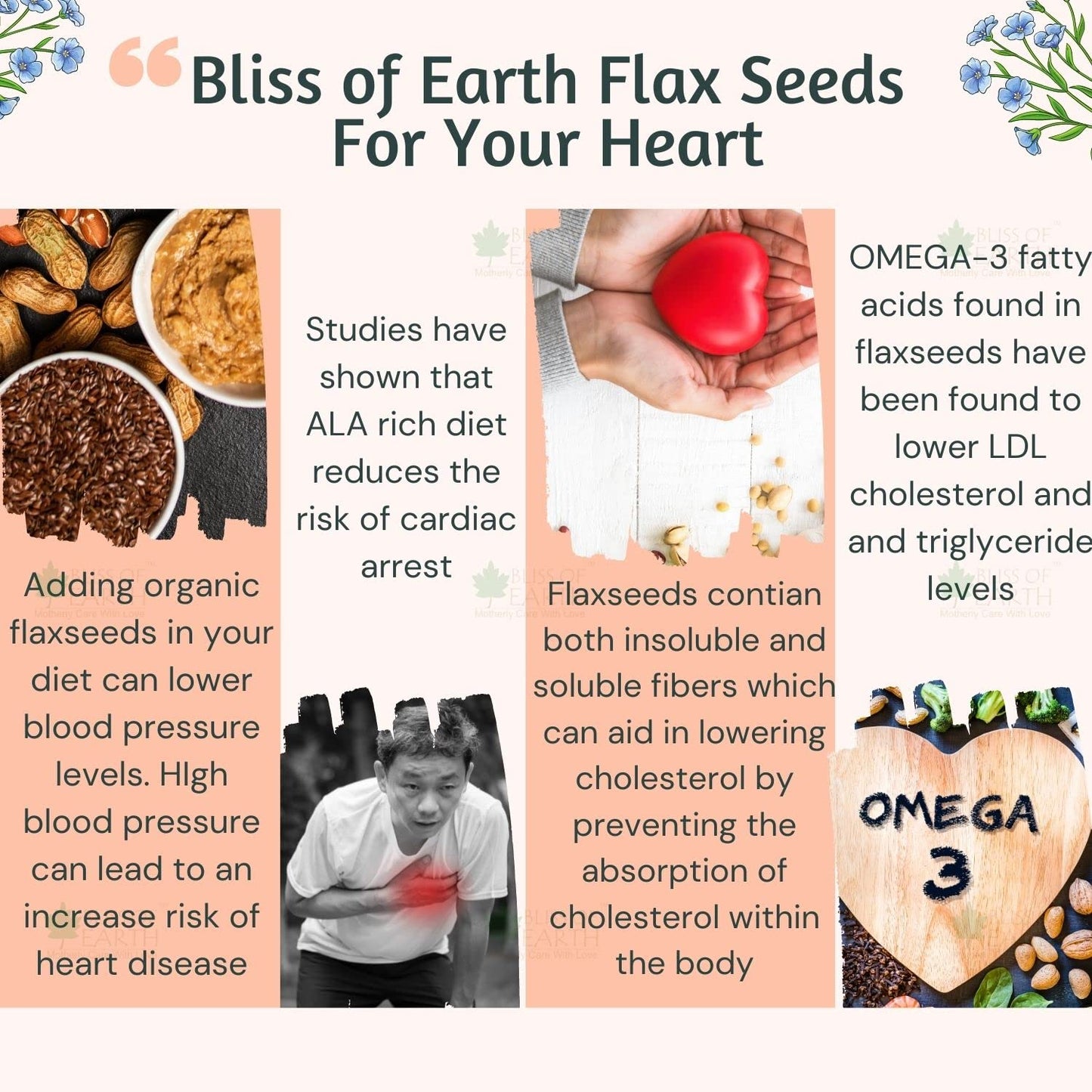 Bliss of Earth Organic Flax Seeds, 600g Pack, Raw Whole Flaxseed for Cooking and Baking, High in Omega-3 Fatty Acids, Gluten-Free, Non-GMO, Rich Source of Fiber and Protein, Superfood for Health