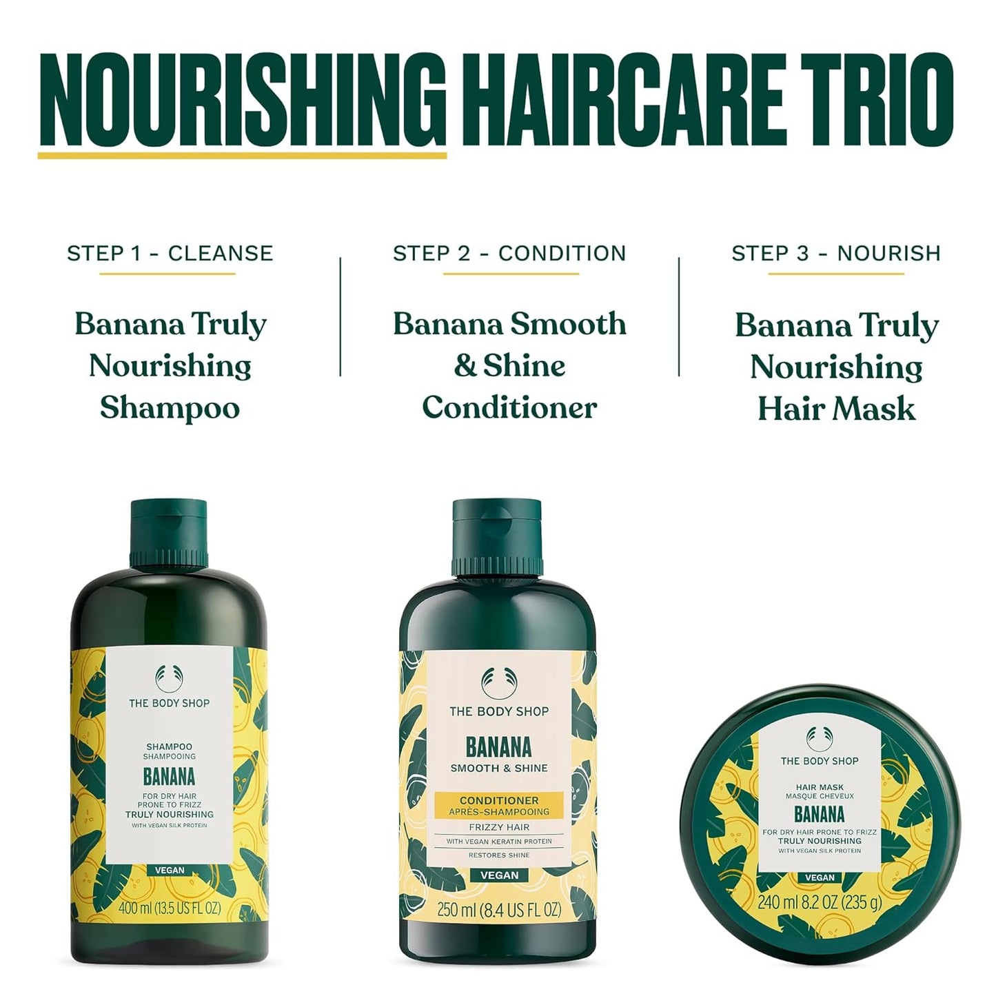 The Body Shop Banana Truly Nourishing Hair Mask, 235 g