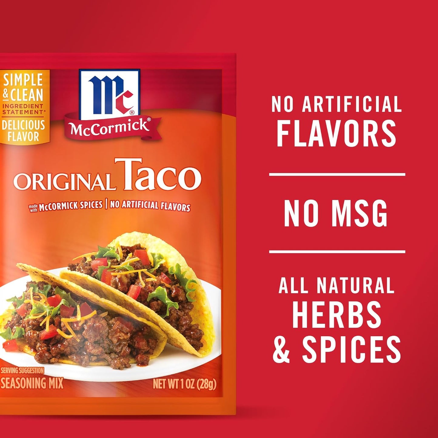 McCormick Original Taco Seasoning Mix, 1 oz