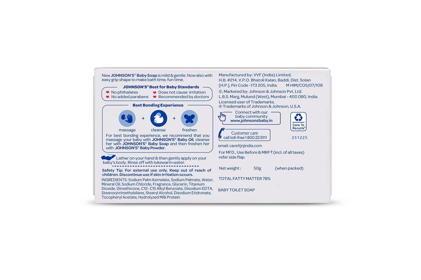Johnson's Baby Soap, 50g