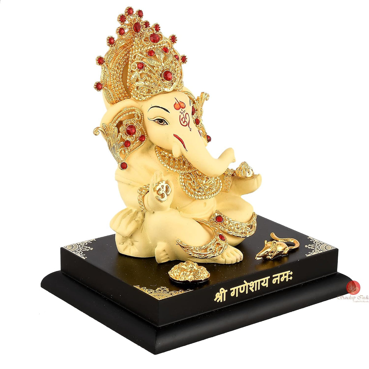 Lord Ganpati/Ganesha Idol for Car Dashboard, Desk, Office Table | Beautiful Ganesh Car Dashboard Idol Figurine Showpiece Sculpture (Ganesha Design 11)