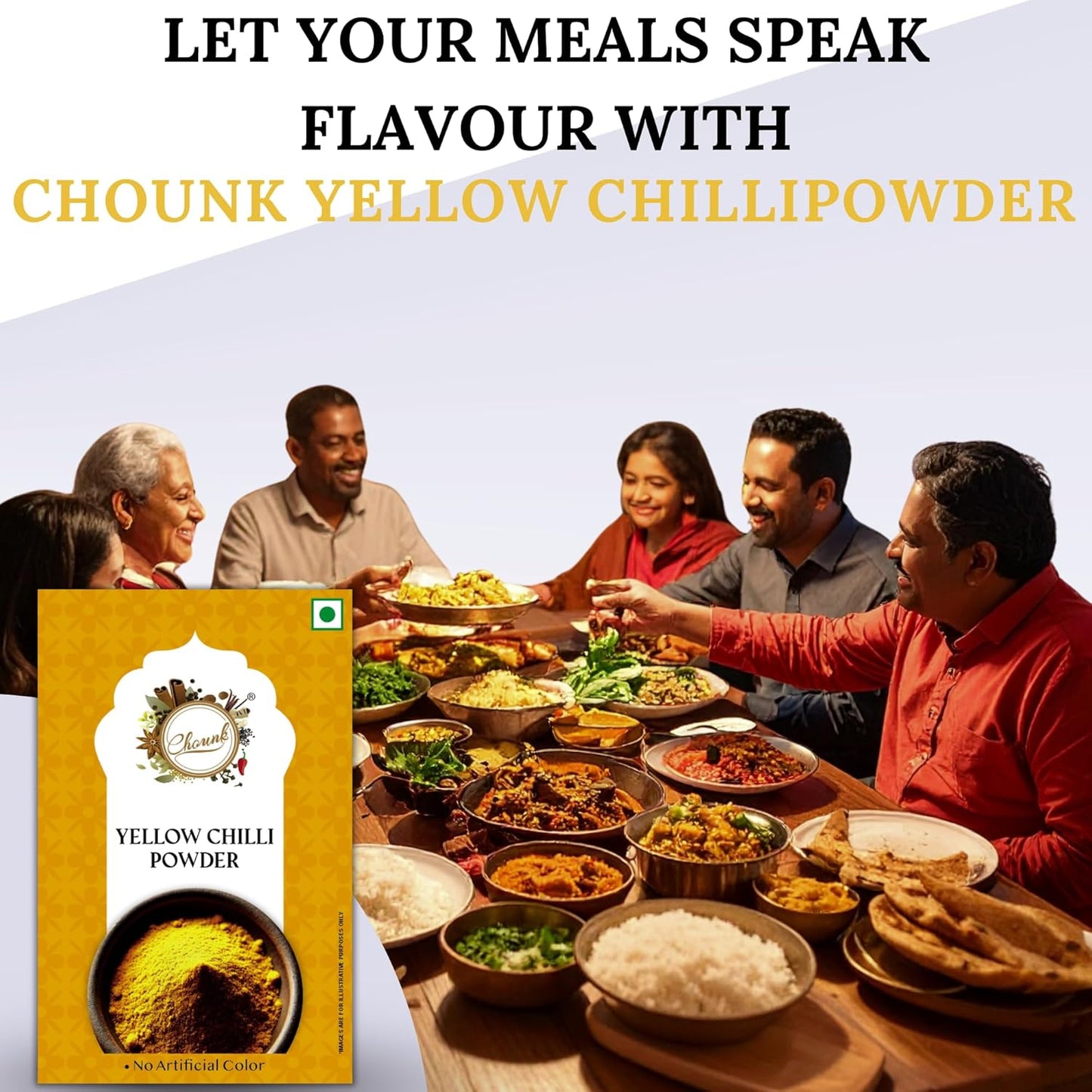 Chounk Yellow Mirch Powder | Pure and Natural Peeli Mirchs Powder | Pili Mirch Masala with No Artificial Colors and No Preservatives Chilli Powder 100g