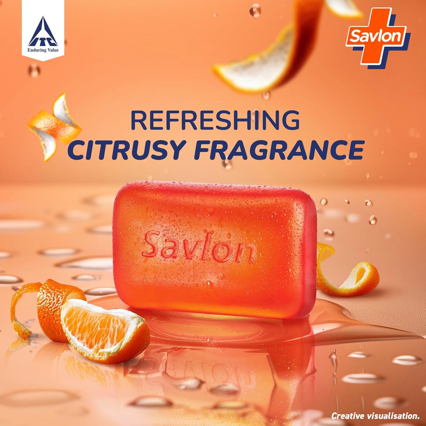Savlon Moisturizing Glycerin soap bar with germ protection, Pack of 5 - 120g each
