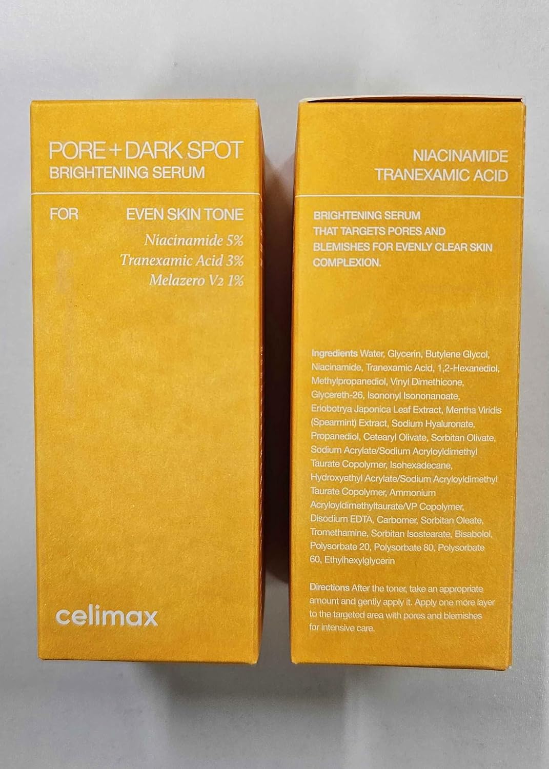 celimax Pore+Dark Spot Brightening Serum 30ml | Gel-like Serum for Enlarged Pores with Niacinamide, Pore Minimizer, Non-Irritating, Hydrating, For Sensitive Skin