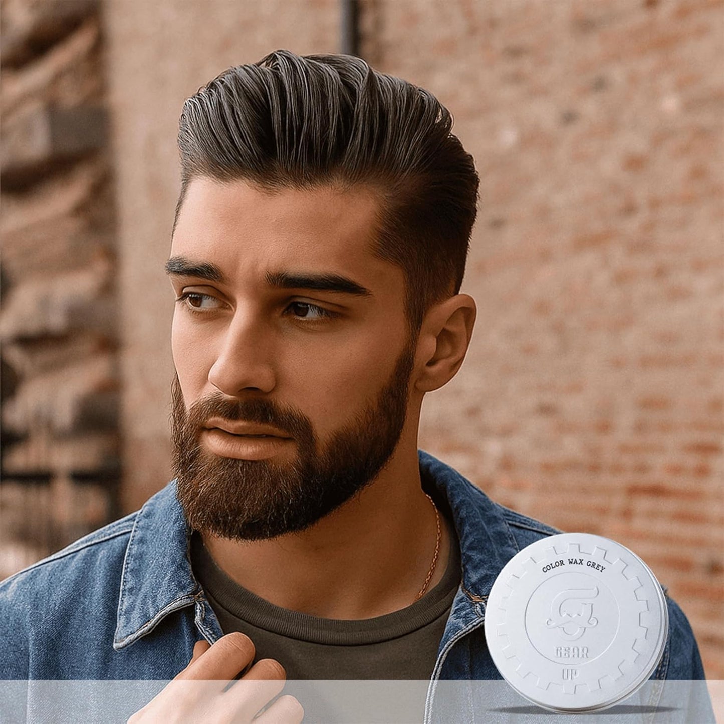 Beauty Garage Gear Up Strong Hold Gel Hair Wax Shine Finish | Long-Lasting Style, 100g