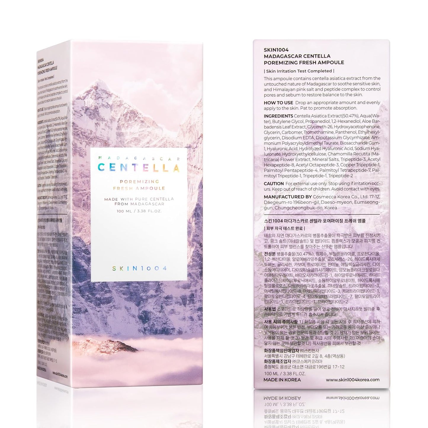SKIN1004 Madagascar Centella Poremizing Fresh Ampoule | Soothing Hydration | Oily Combination Skin, 100ml