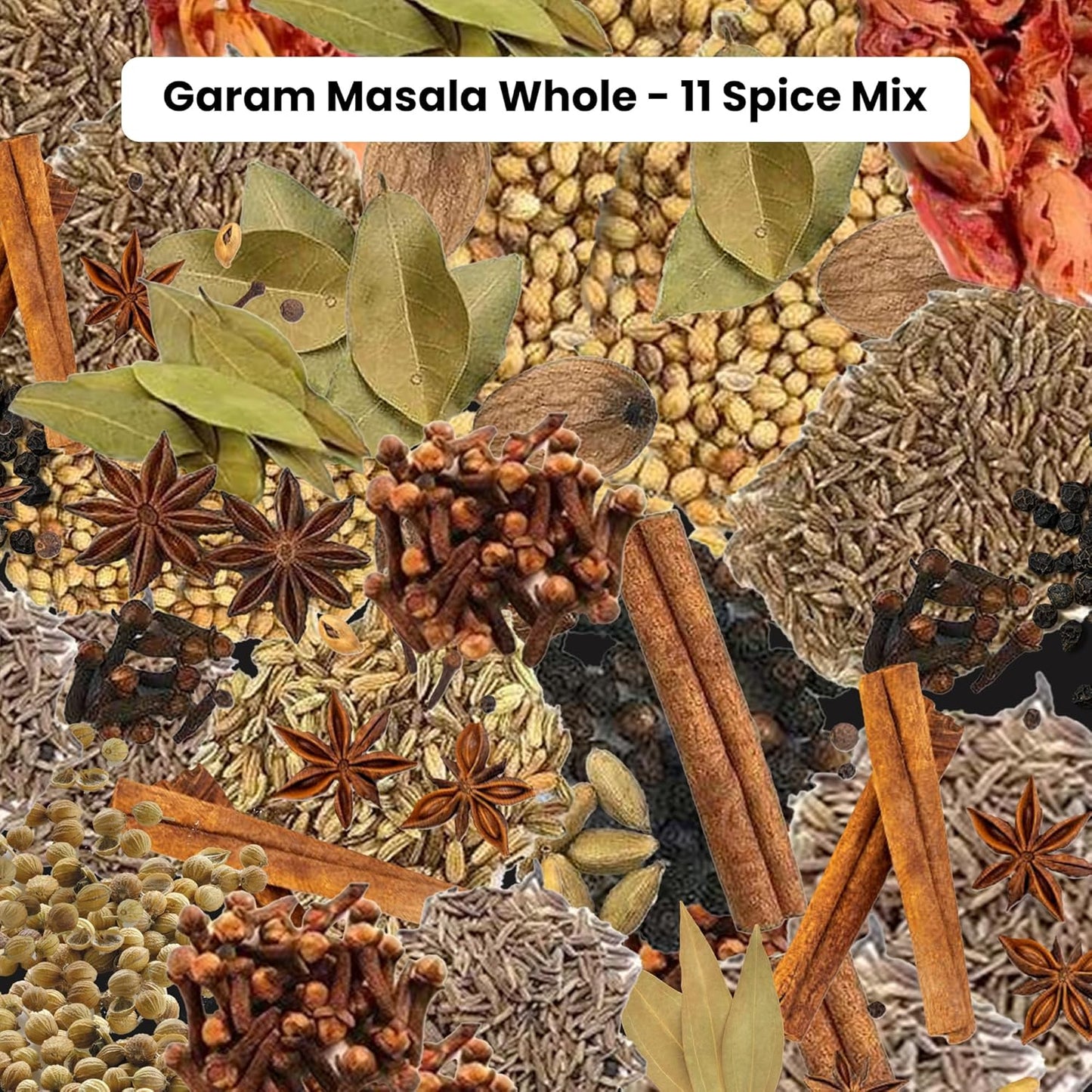 Chukde - Garam Masala Whole (7.05 OZ) .- Blend of 13 Spices - Authentic Indian Spice Blend for Rich Flavors - Ideal for Traditional Indian Dishes - Whole Blended Spice - 200 Gm